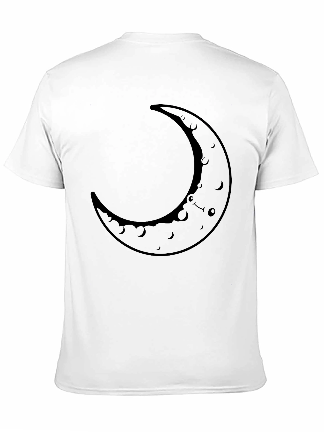 Crescent Moon Graphic Tee - Casual Comfort