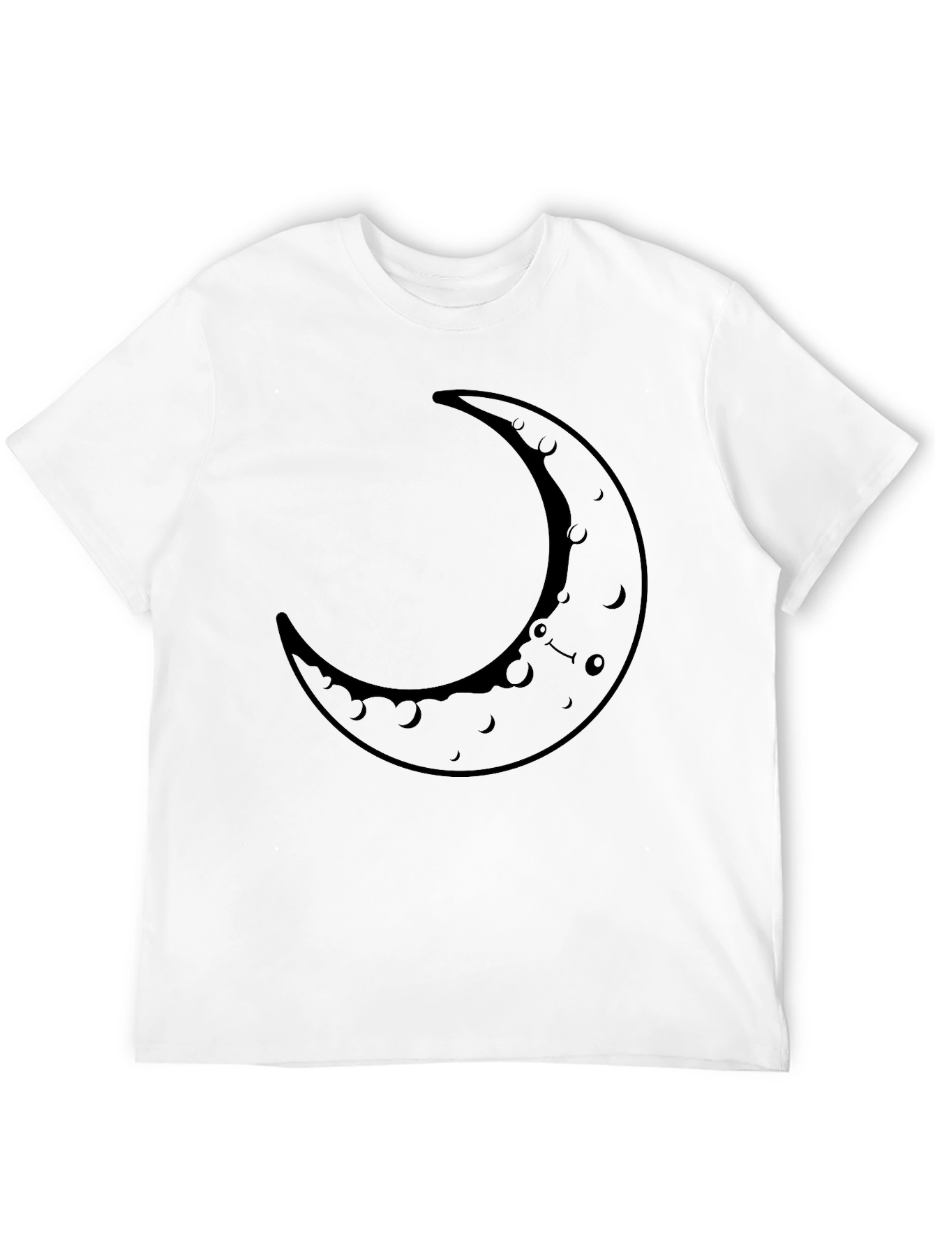 Crescent Moon Graphic Tee - Casual Comfort