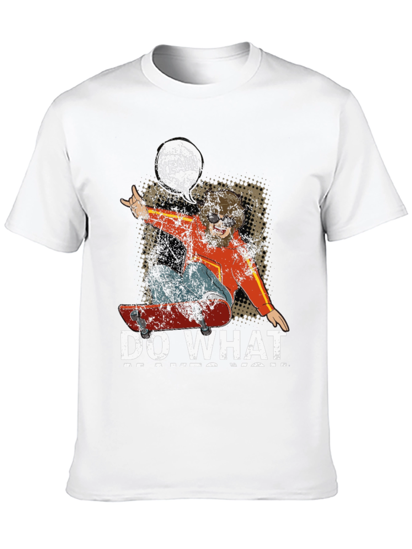 Skateboarding Graphic Tee - Do What Makes You Happy