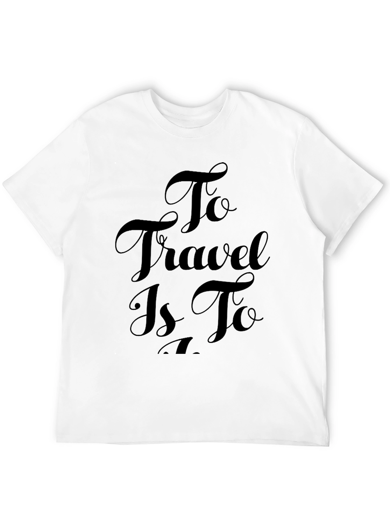 Travel Inspiration Black Tee Shirt