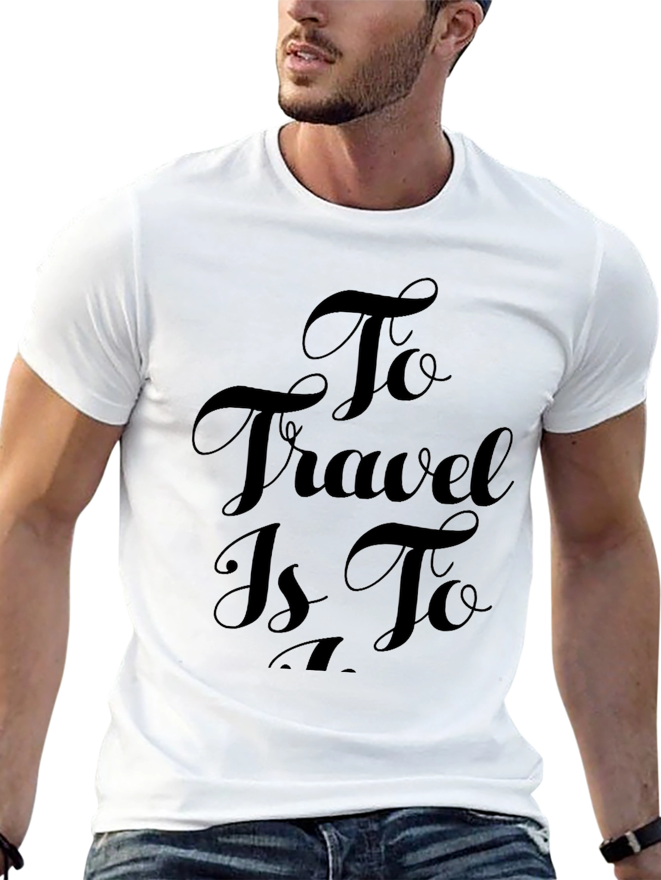 Travel Inspiration Black Tee Shirt