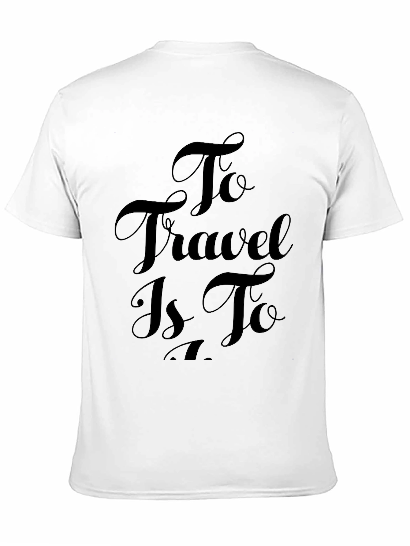 Travel Inspiration Black Tee Shirt