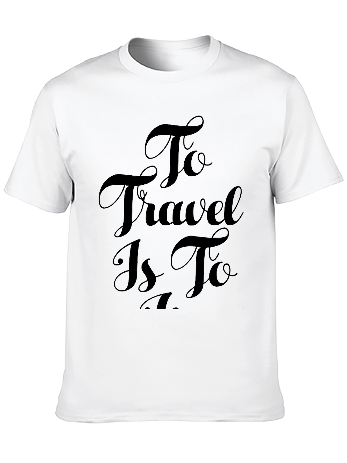 Travel Inspiration Black Tee Shirt