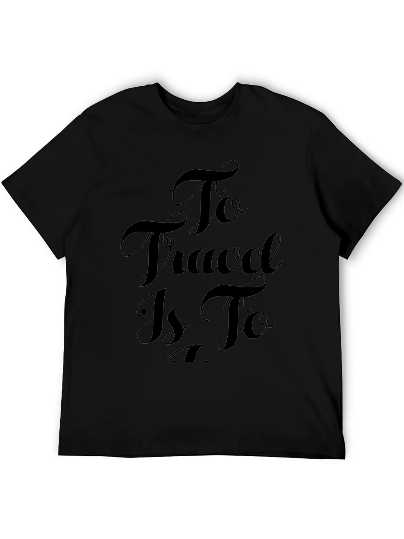 Travel Inspiration Black Tee Shirt