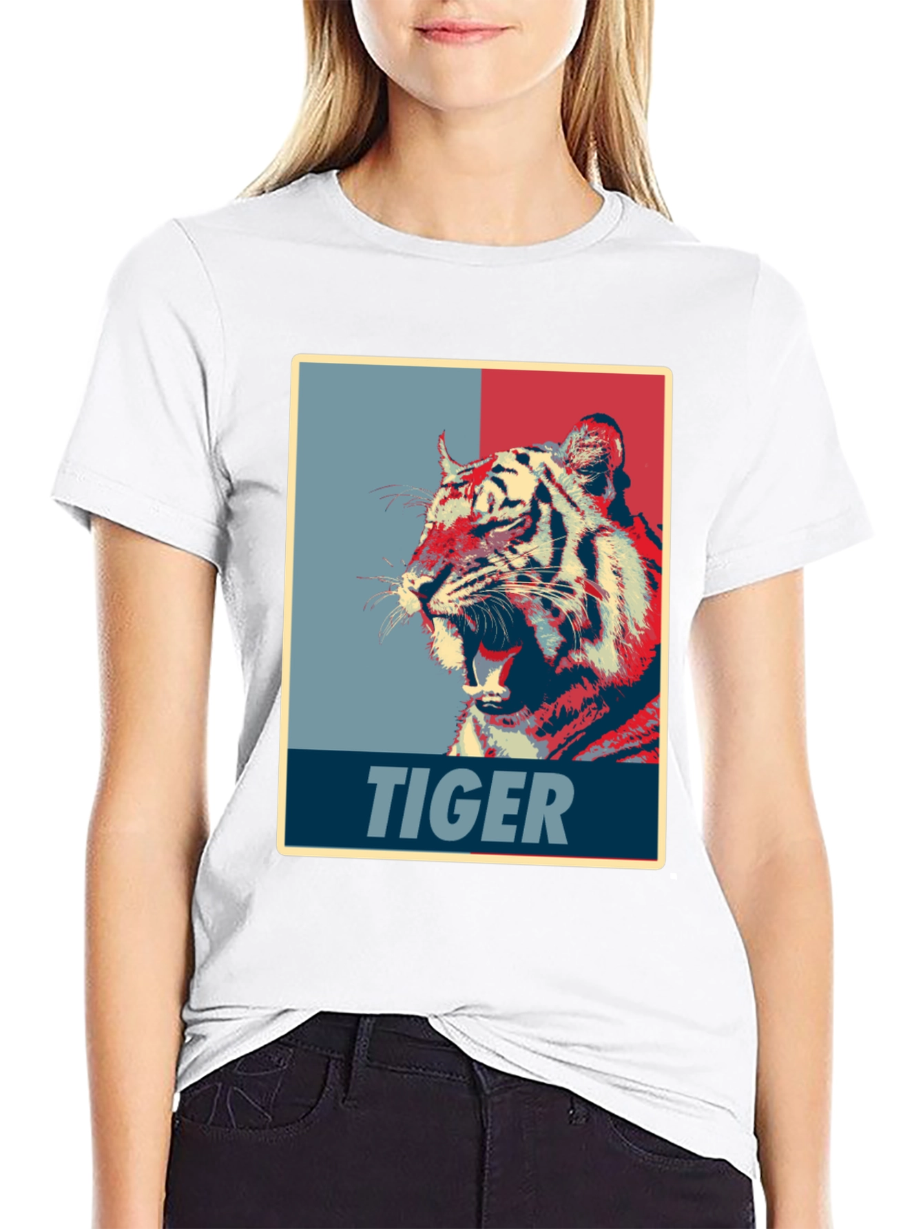 Tiger Graphic Tee - Bold Animal Print Shirt