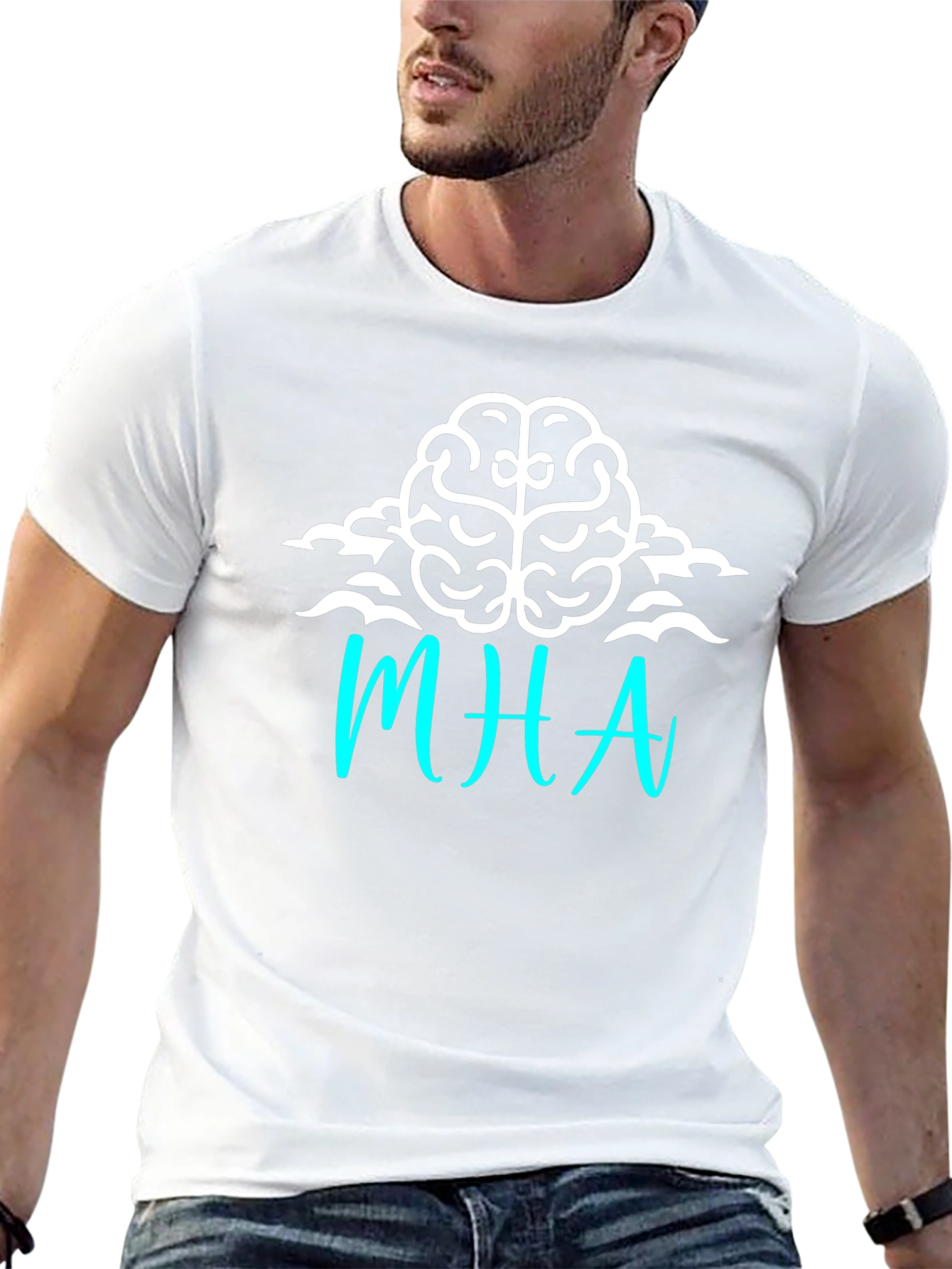 MHA Brain Graphic Tee - Soft Cotton Blend