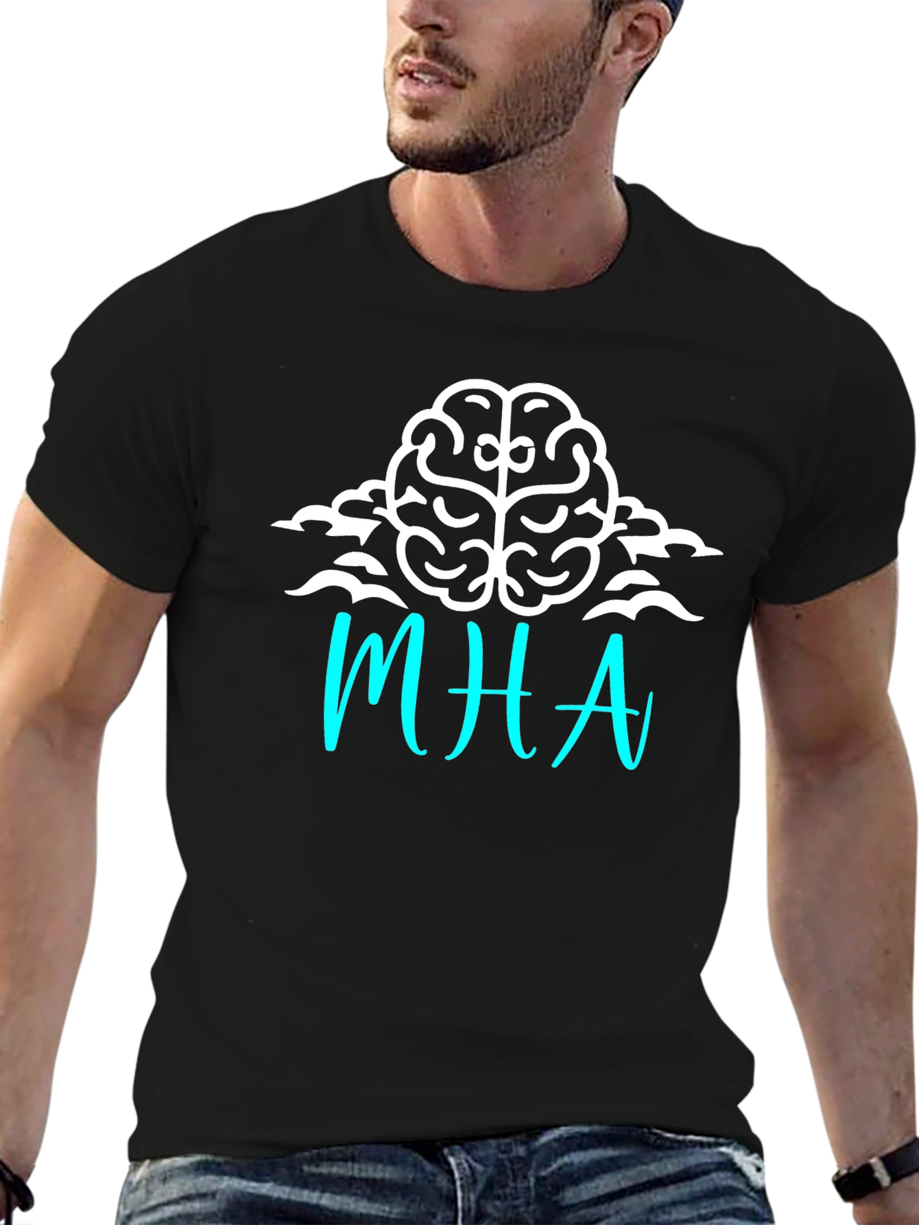 MHA Brain Graphic Tee - Soft Cotton Blend