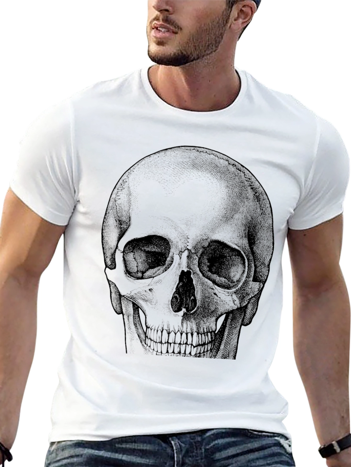 Skull Graphic Tee - Mens Black T-Shirt