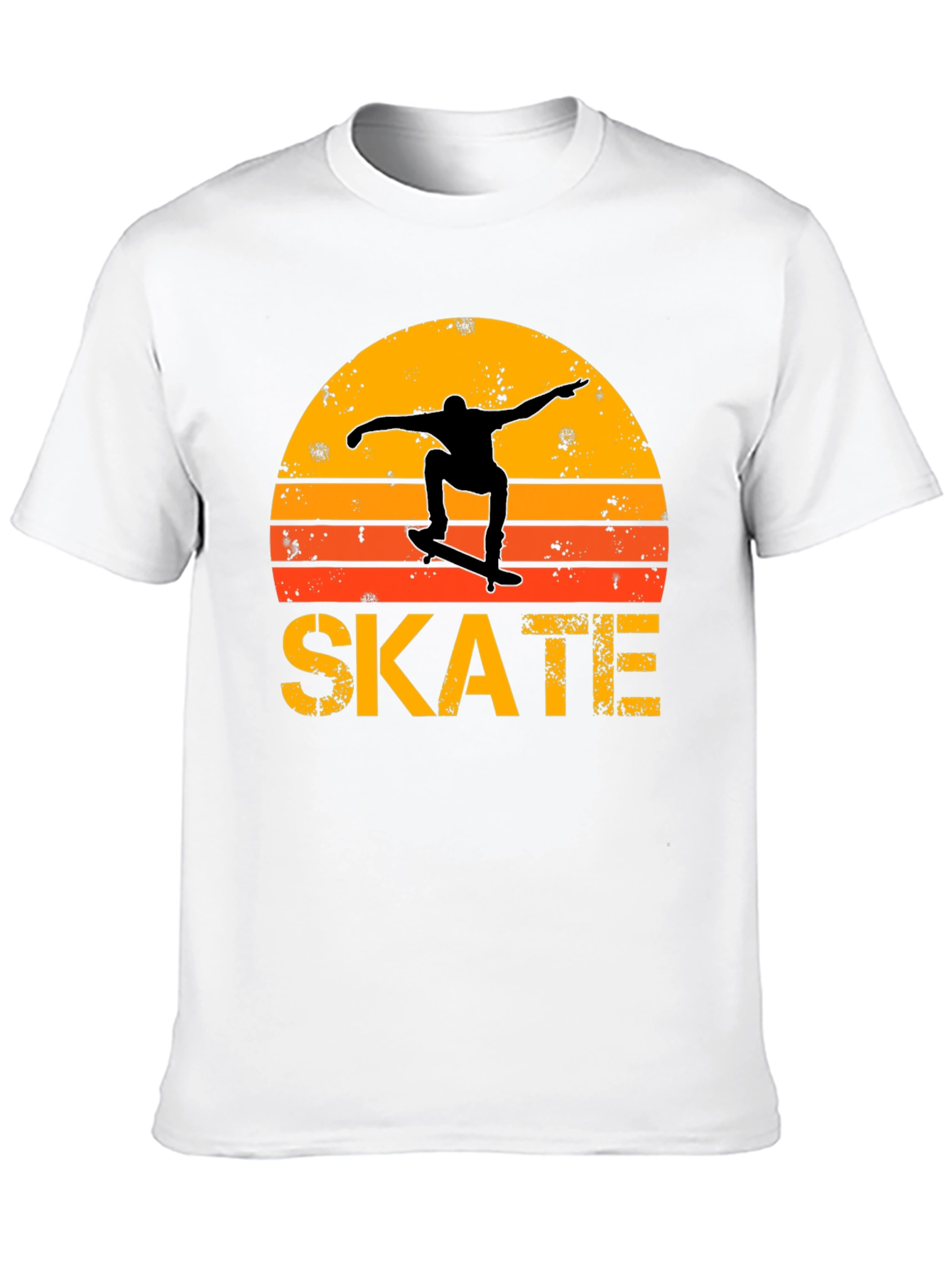 Retro Skate T-Shirt - Sunset Skater Design