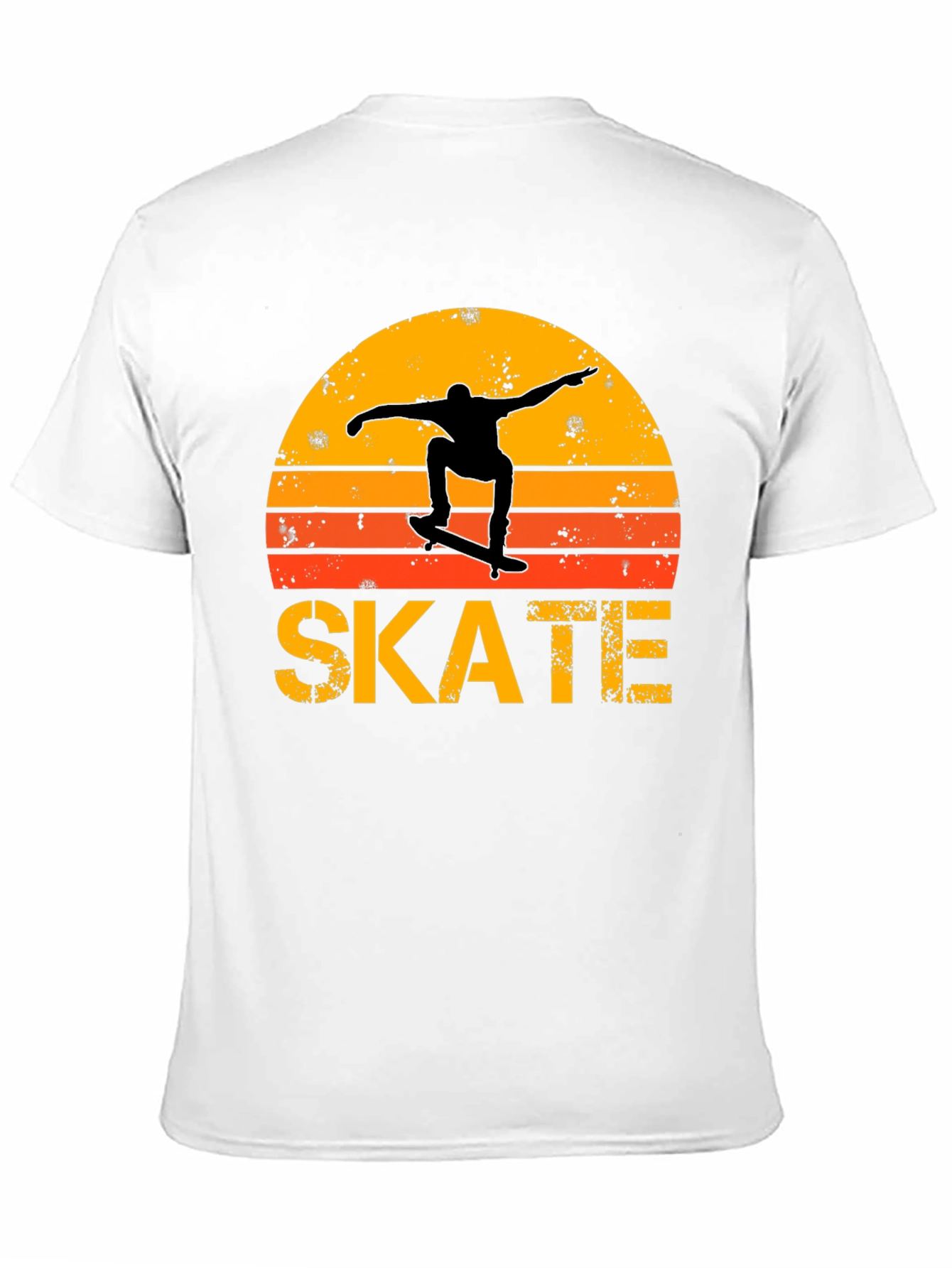 Retro Skate T-Shirt - Sunset Skater Design