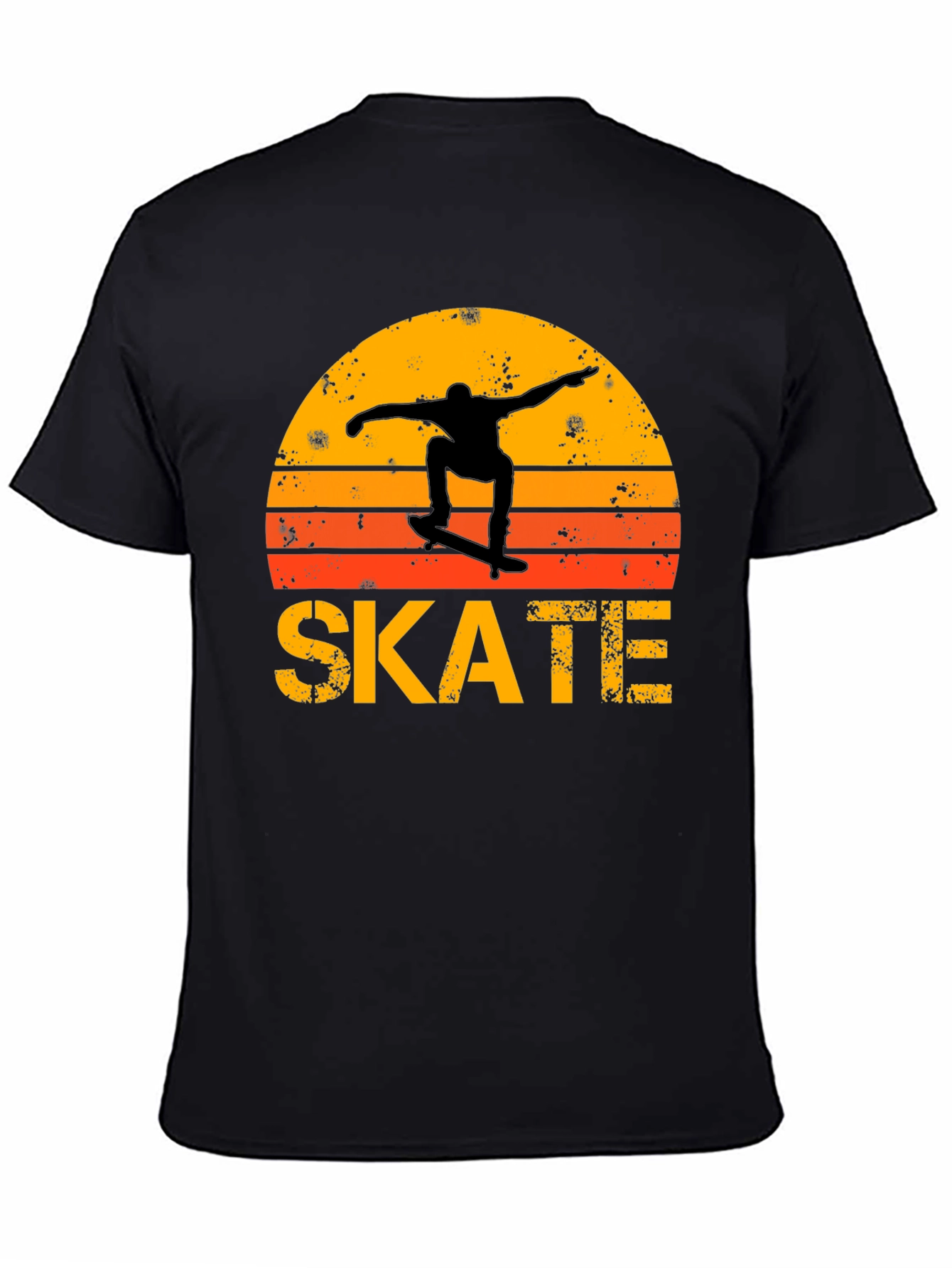 Retro Skate T-Shirt - Sunset Skater Design