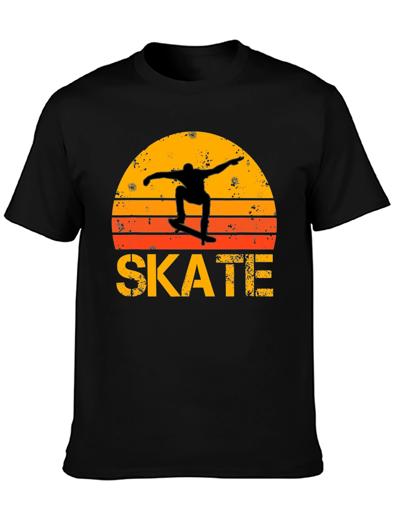 Retro Skate T-Shirt - Sunset Skater Design
