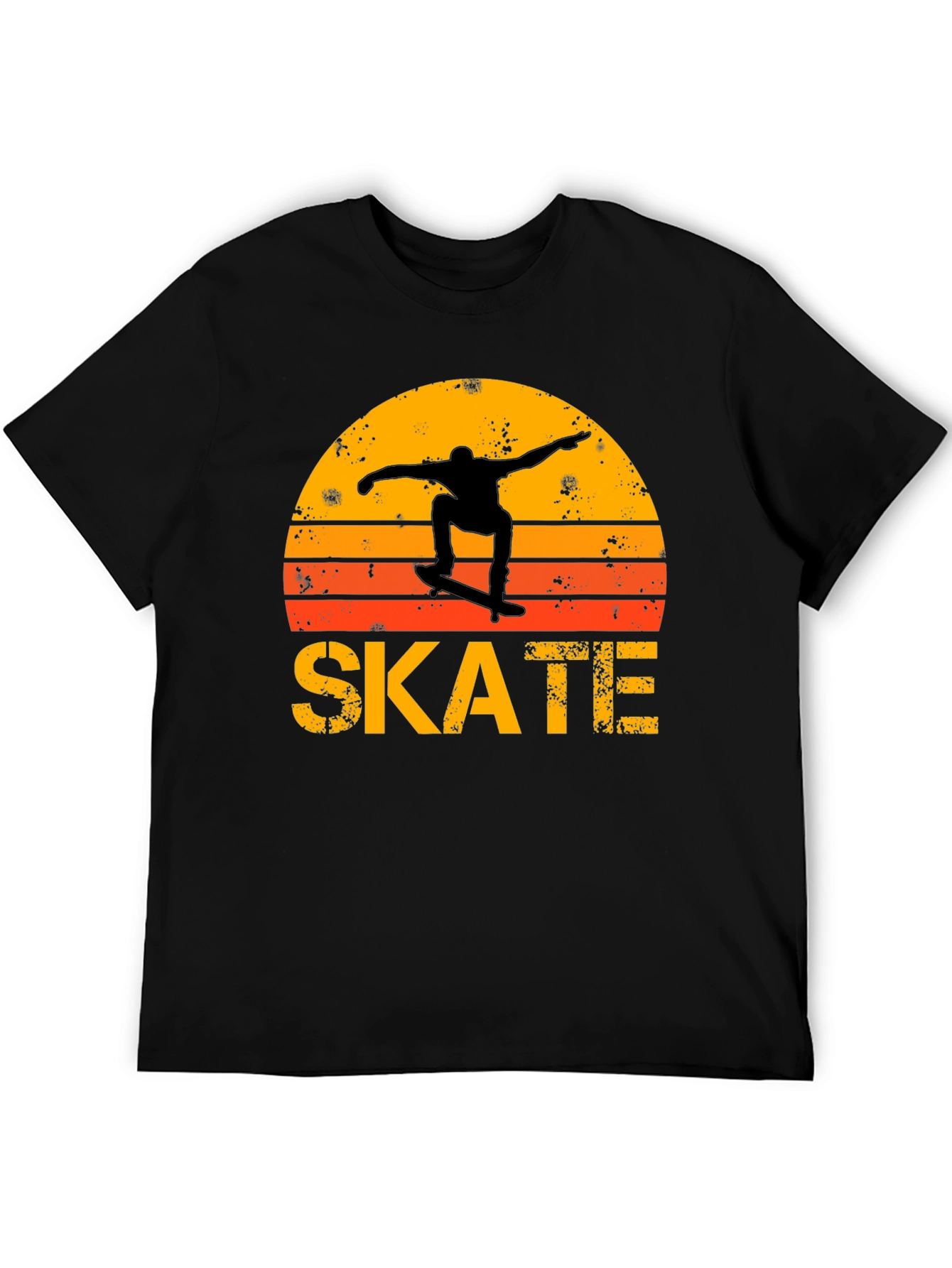 Retro Skate T-Shirt - Sunset Skater Design