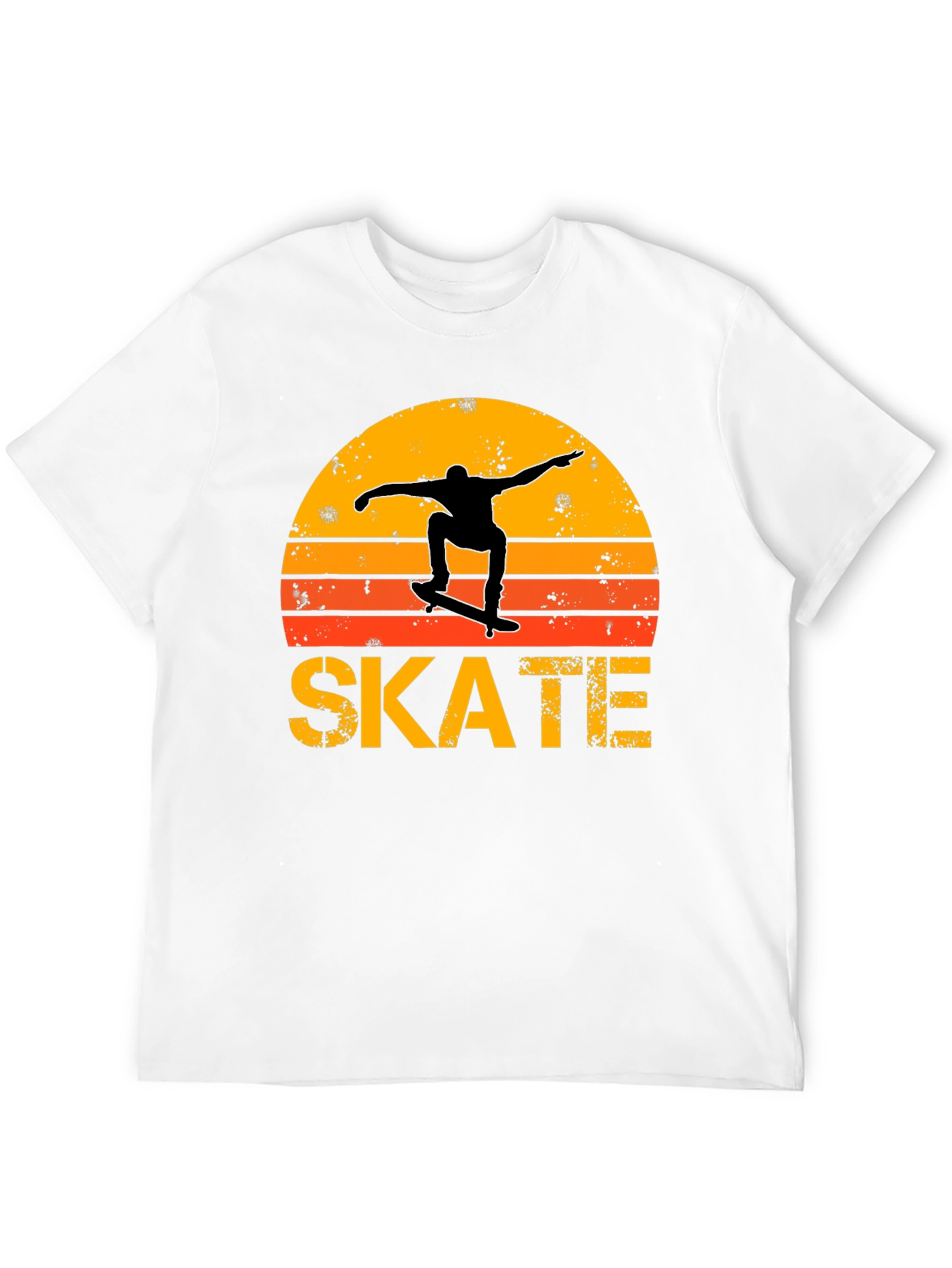 Retro Skate T-Shirt - Sunset Skater Design