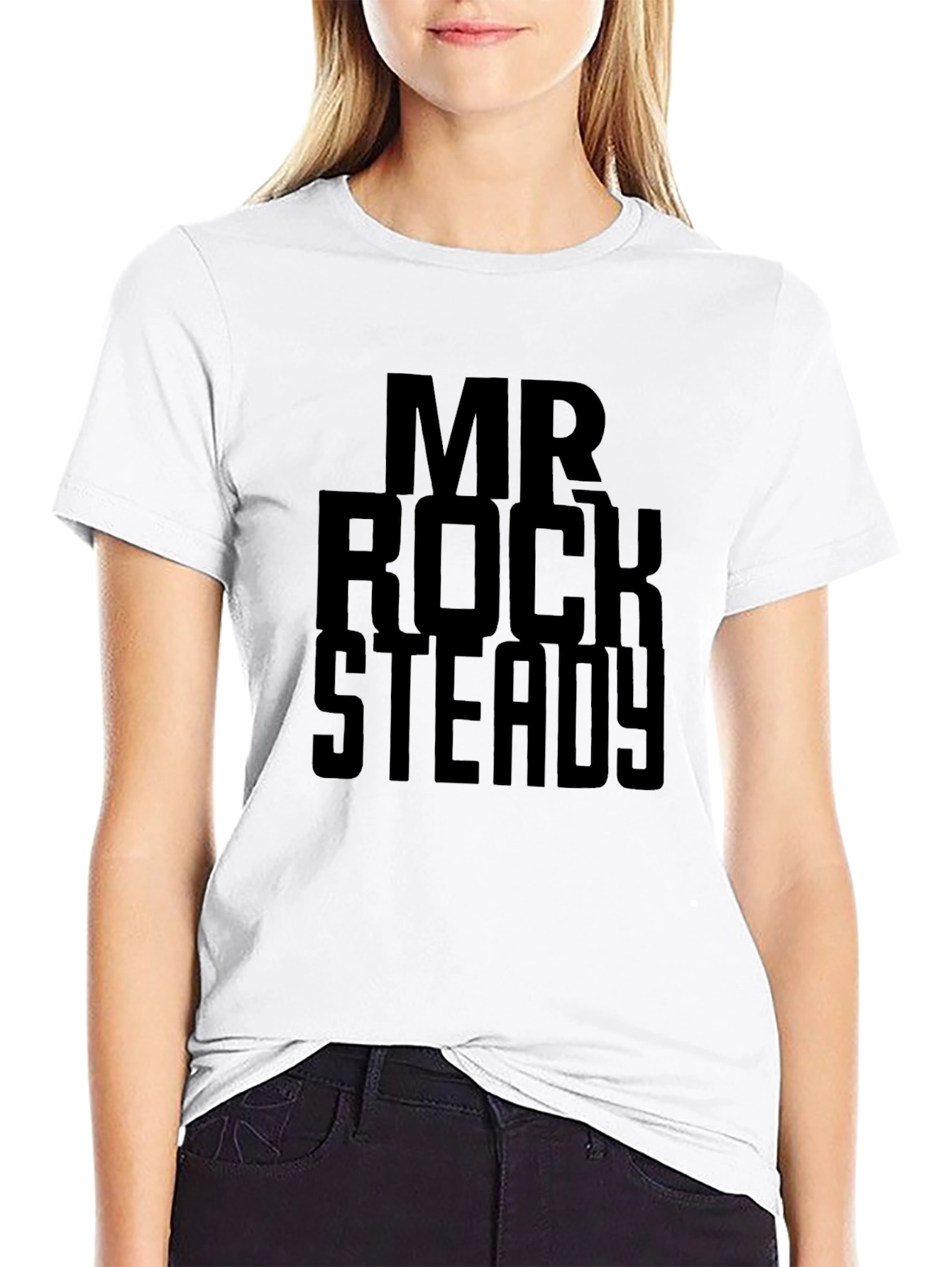 Mr. Rock Steady Black Graphic Tee