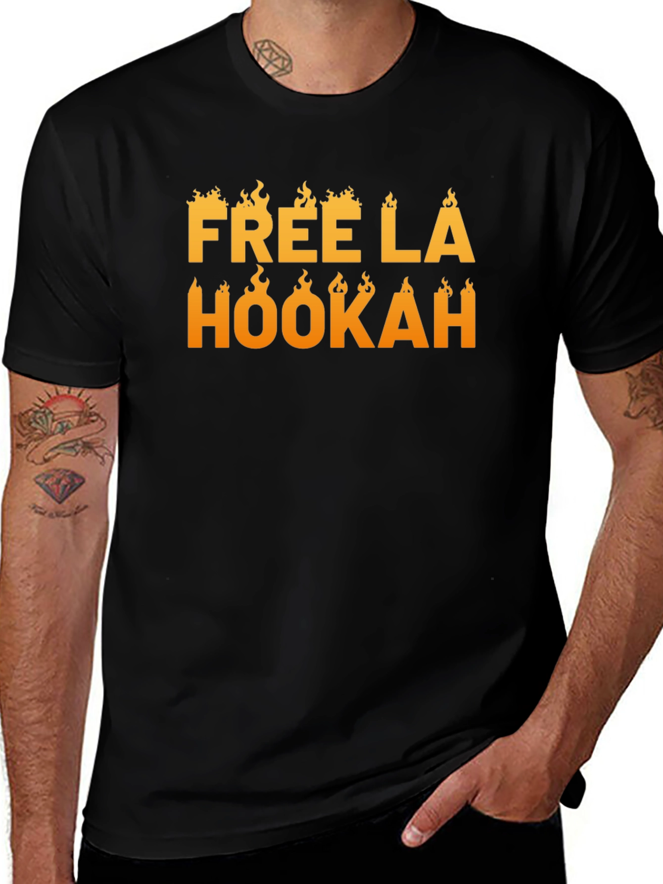 Free LA Hookah Graphic T-Shirt