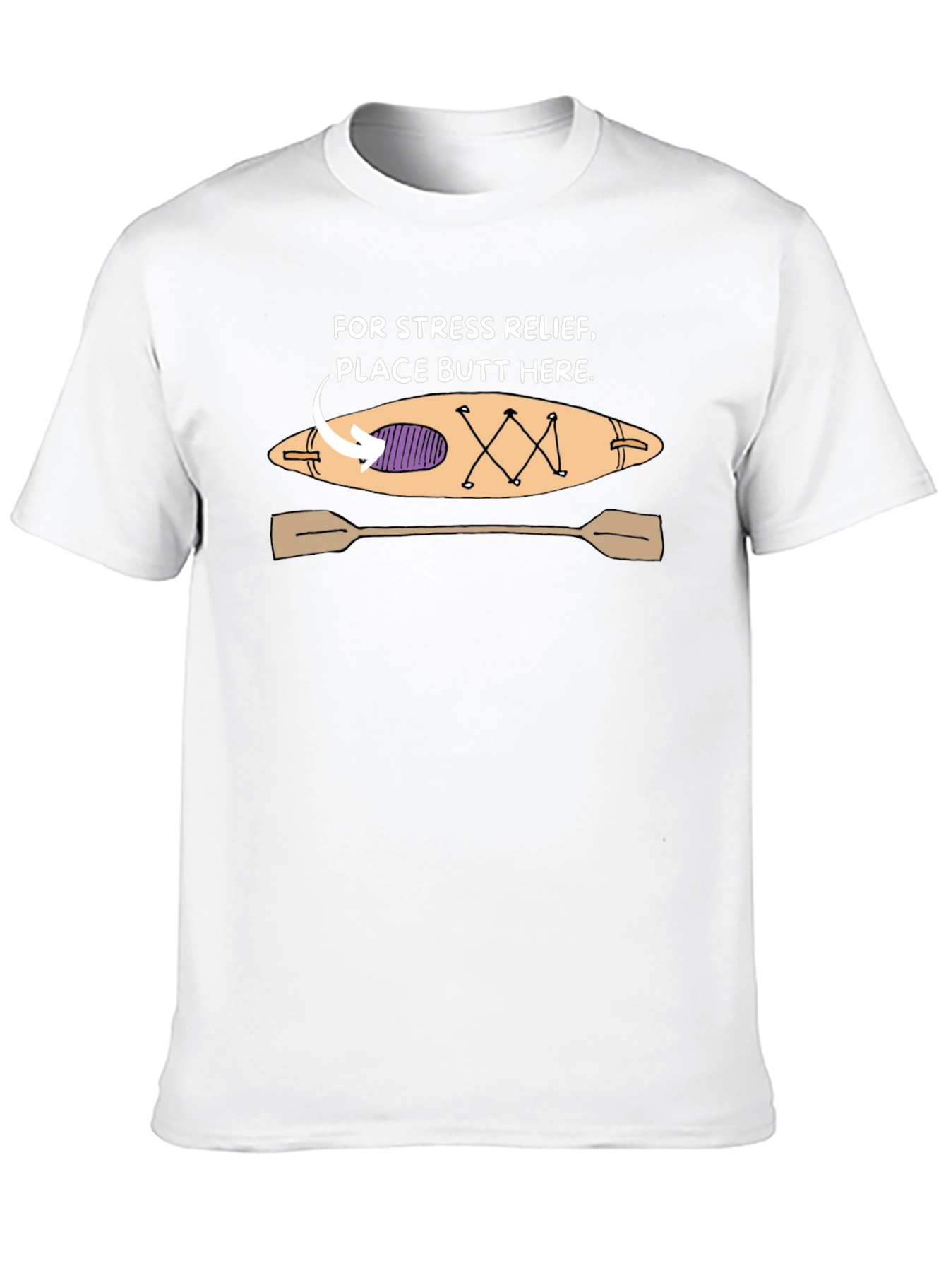 Stress Relief Kayak Graphic Tee