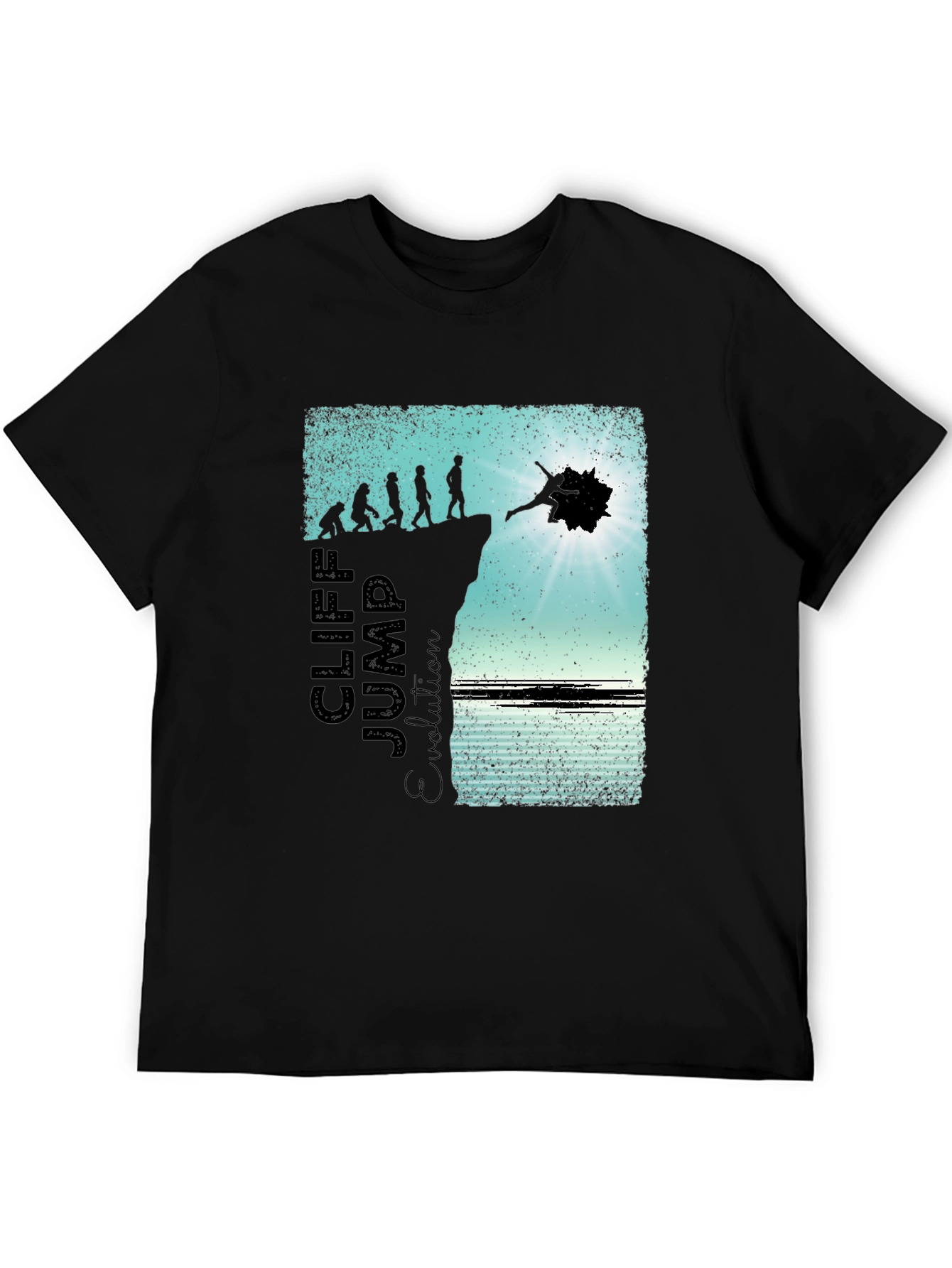 Cliff Jump Evolution Graphic T-Shirt