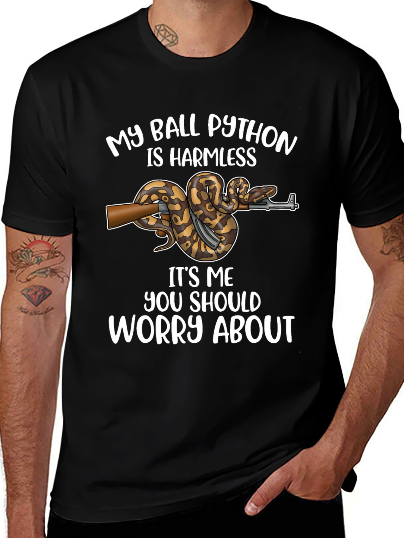 Ball Python Graphic Tee - Harmless