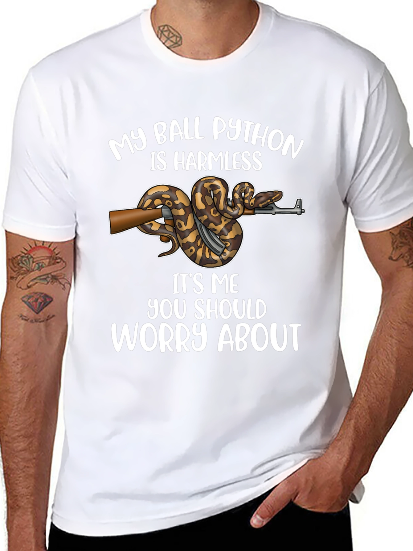 Ball Python Graphic Tee - Harmless