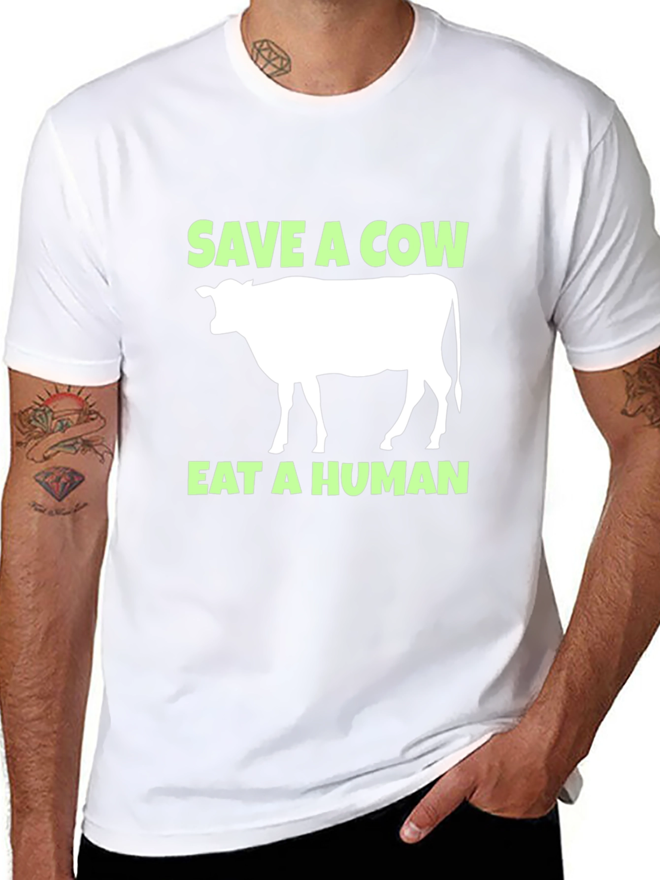 Save a Cow Eat a Human Tee