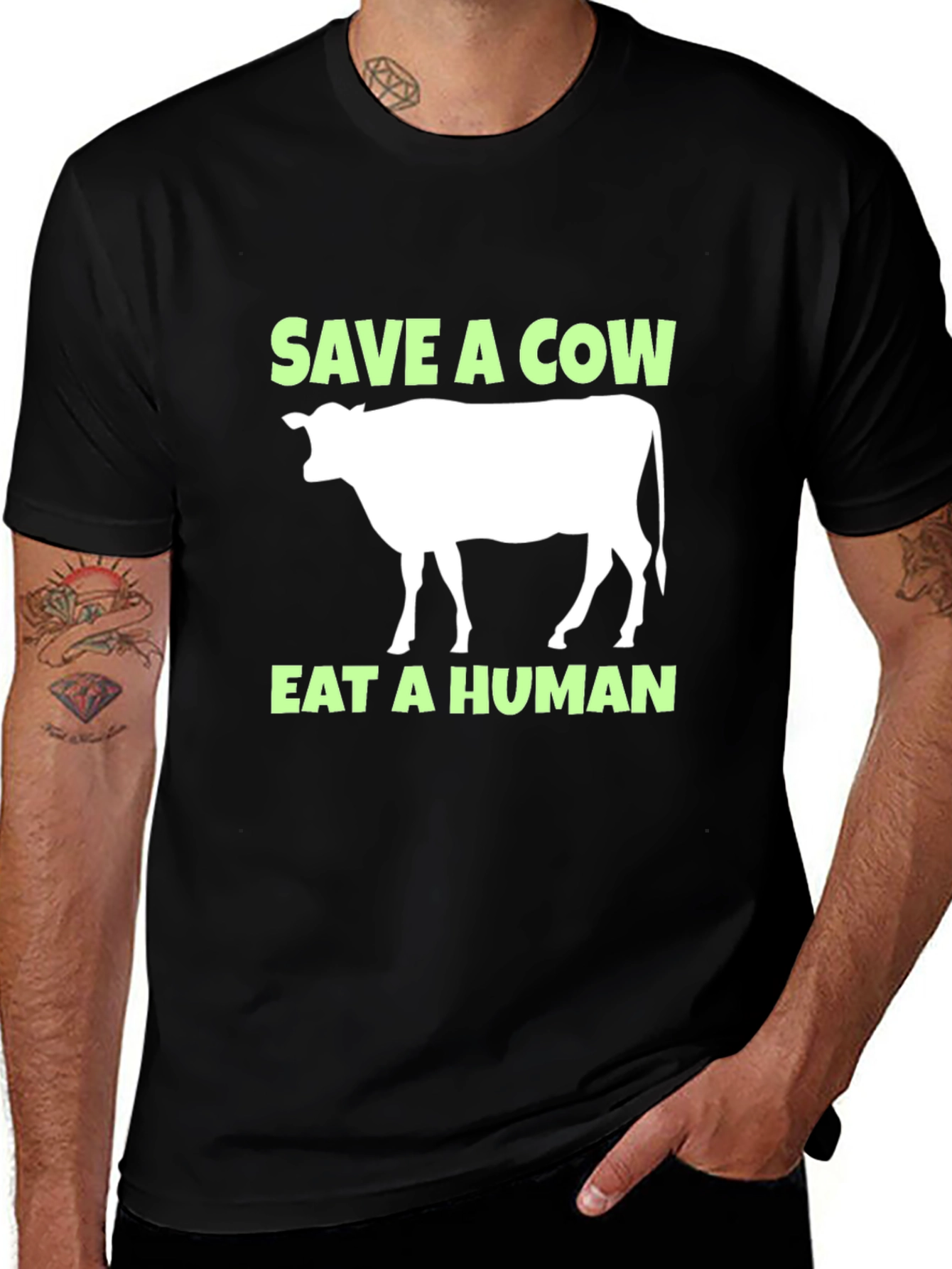 Save a Cow Eat a Human Tee