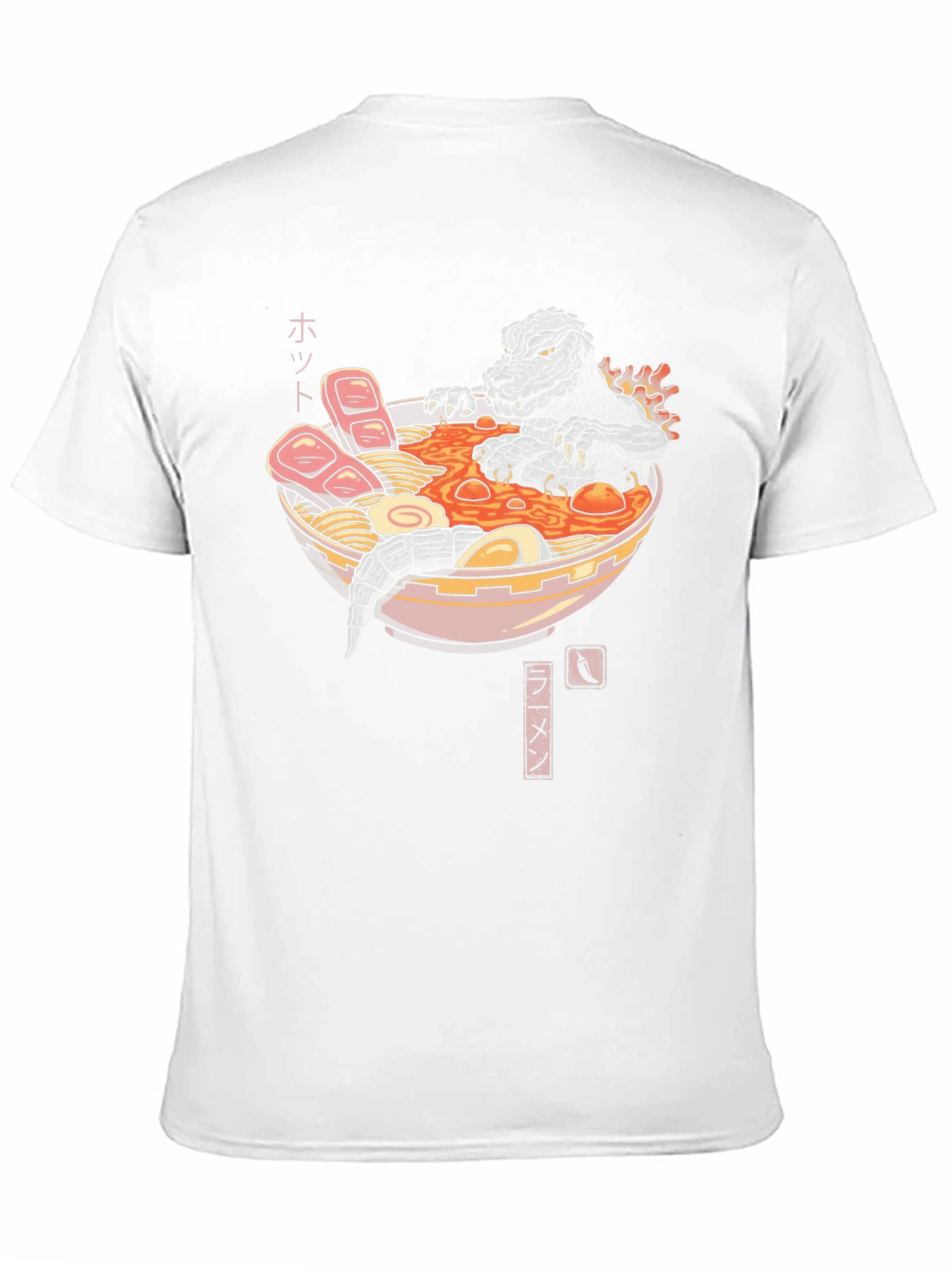 Godzilla Ramen T-Shirt - Monster Eats Noodles