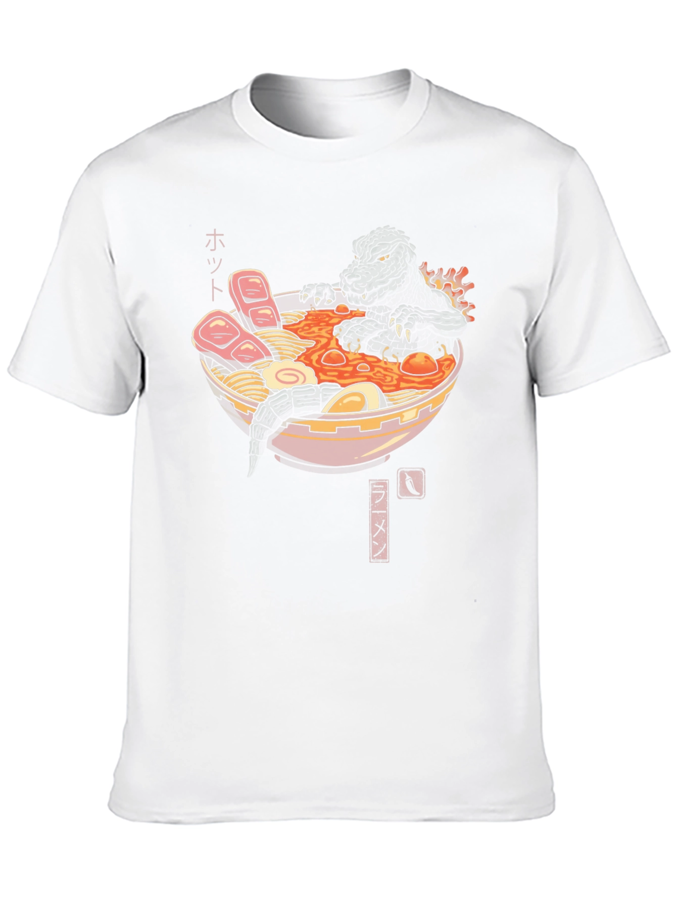 Godzilla Ramen T-Shirt - Monster Eats Noodles