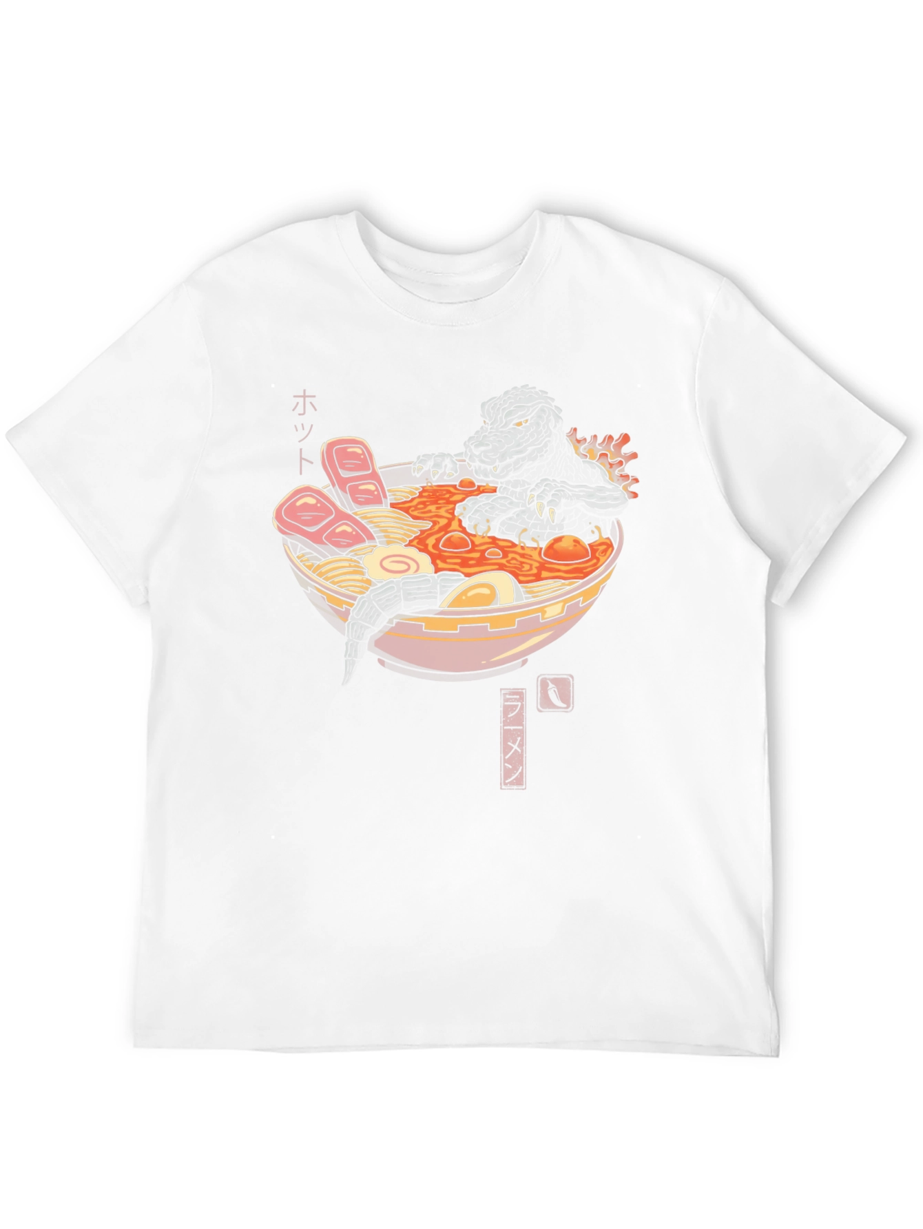 Godzilla Ramen T-Shirt - Monster Eats Noodles
