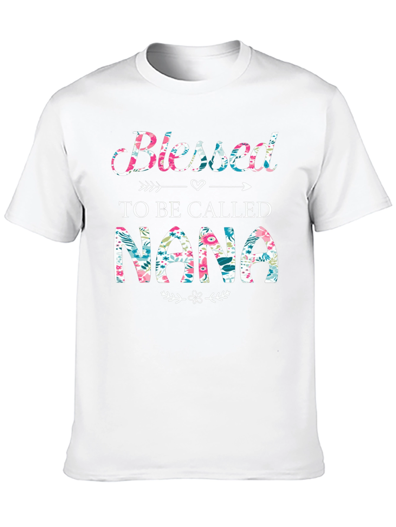 Blessed to Be Called Nana Floral Graphic Tee