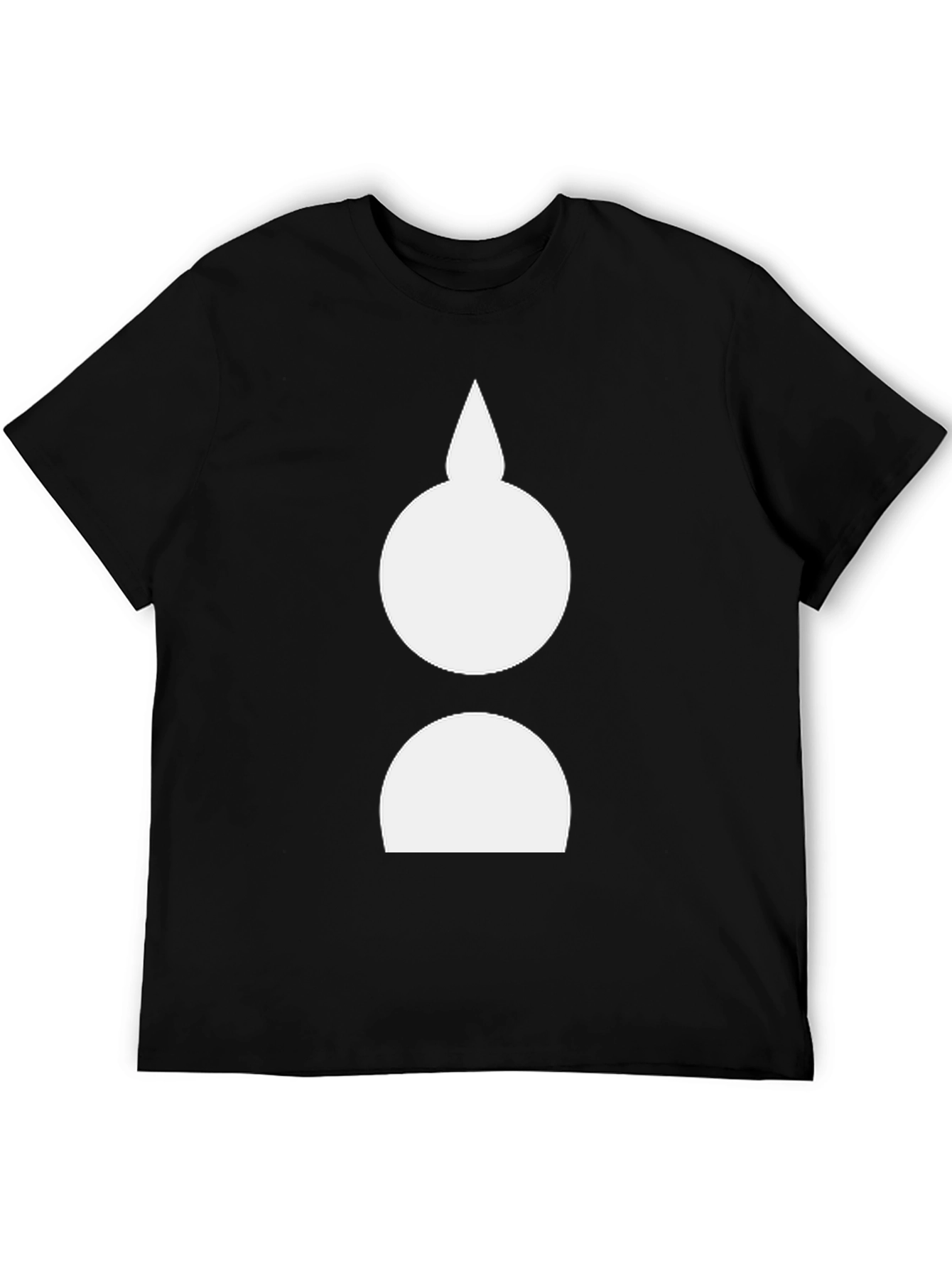 Abstract Graphic Tee - Mens Black Crew Neck T-Shirt
