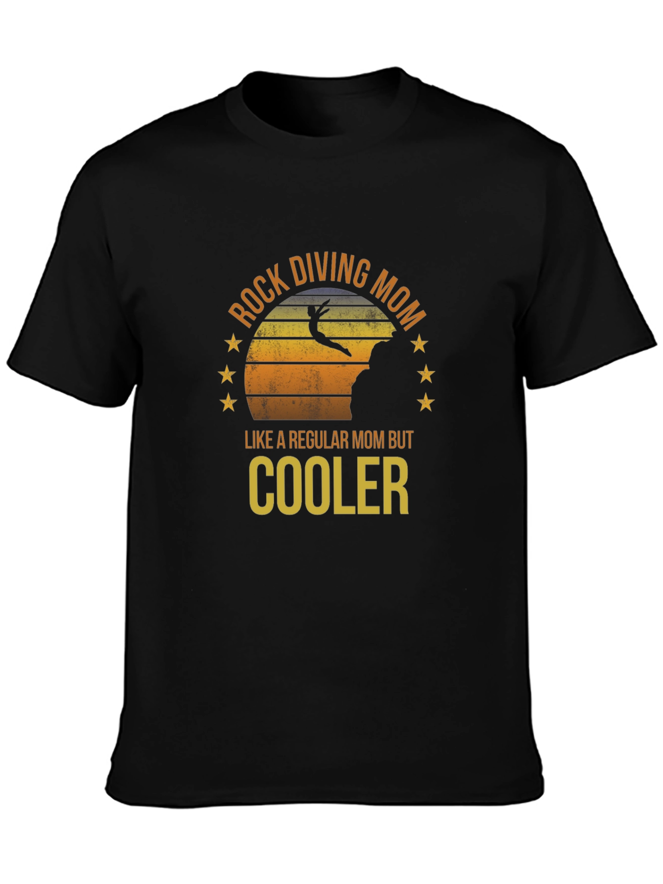 Rock Diving Mom T-Shirt - Cool Mom Style