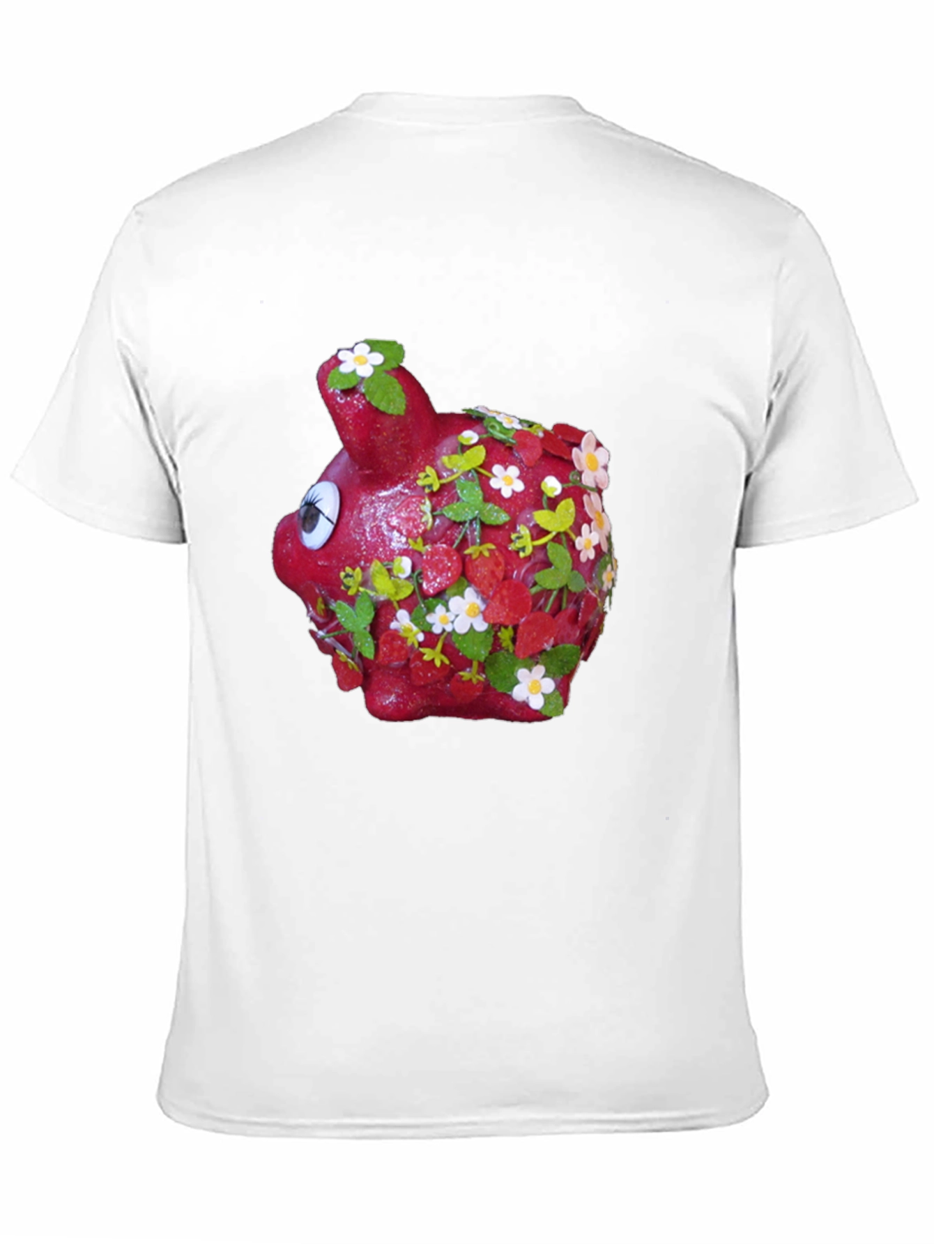 Piggy Bank Strawberry Shortcake Black T-Shirt