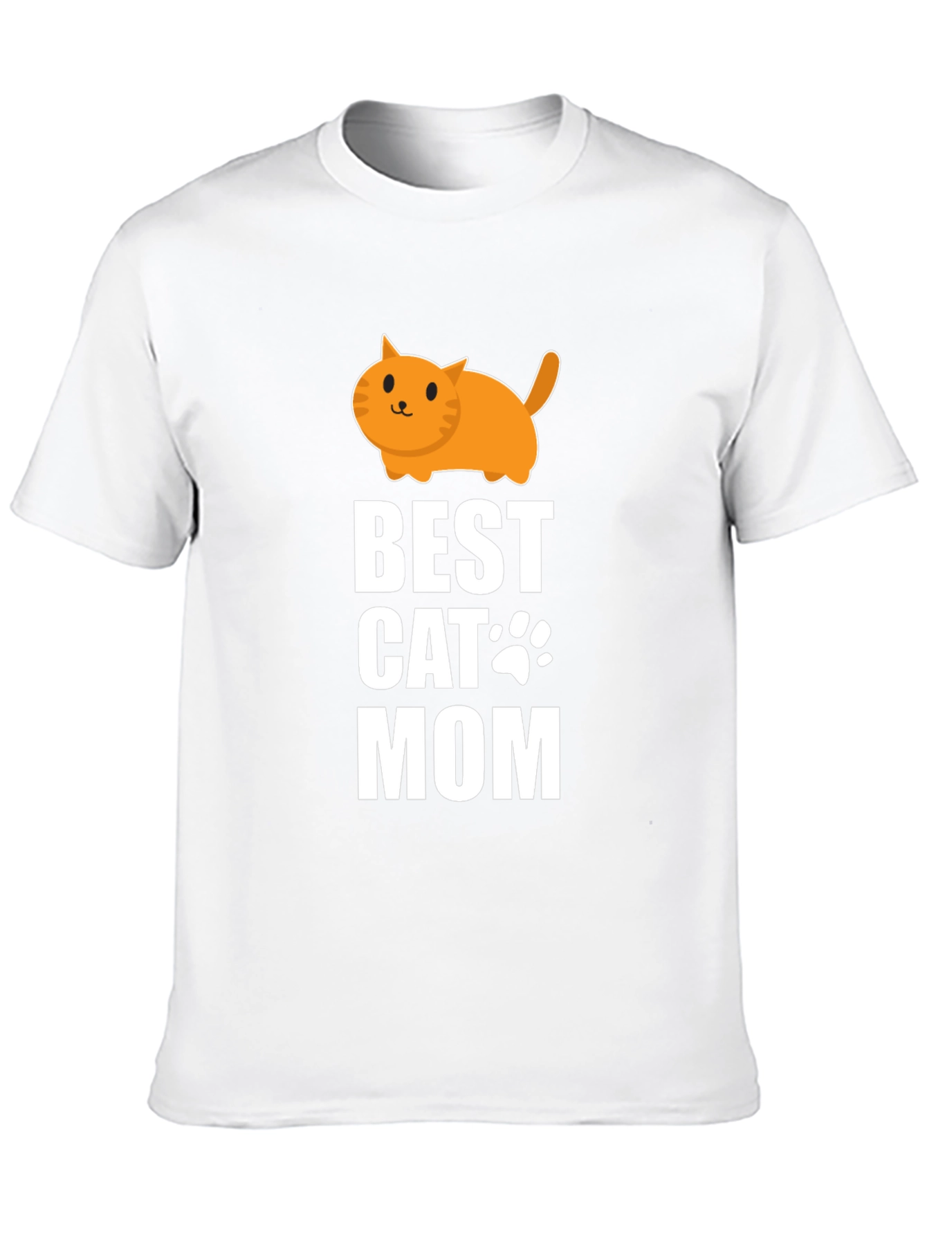 Best Cat Mom Graphic Tee - Black Cotton T-Shirt