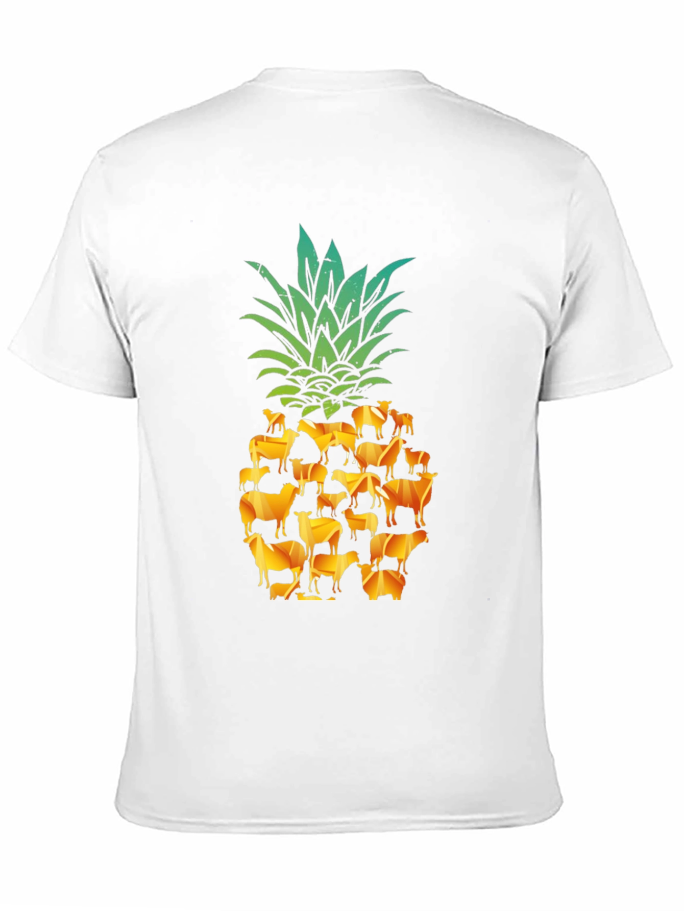 Cow Pineapple T-Shirt - Farm Animal Fruit Tee