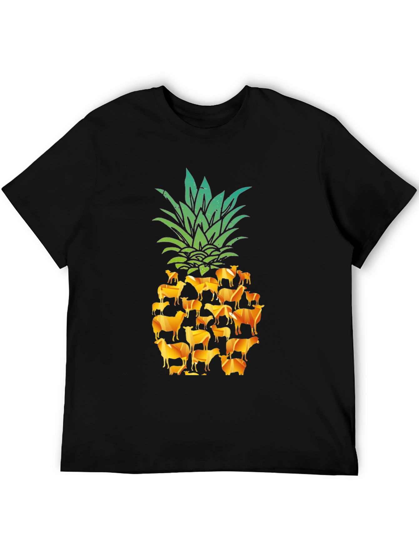 Cow Pineapple T-Shirt - Farm Animal Fruit Tee