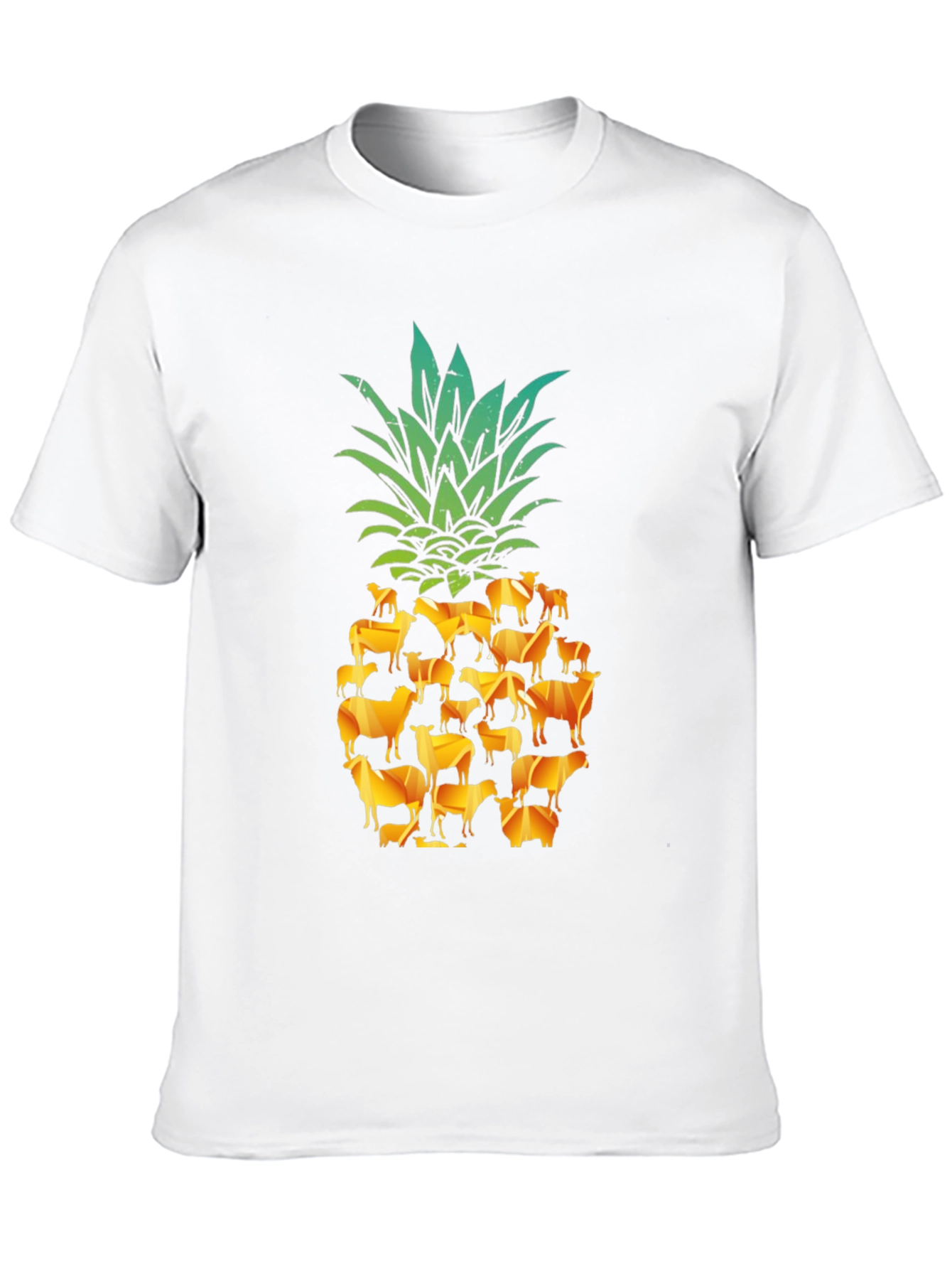 Cow Pineapple T-Shirt - Farm Animal Fruit Tee
