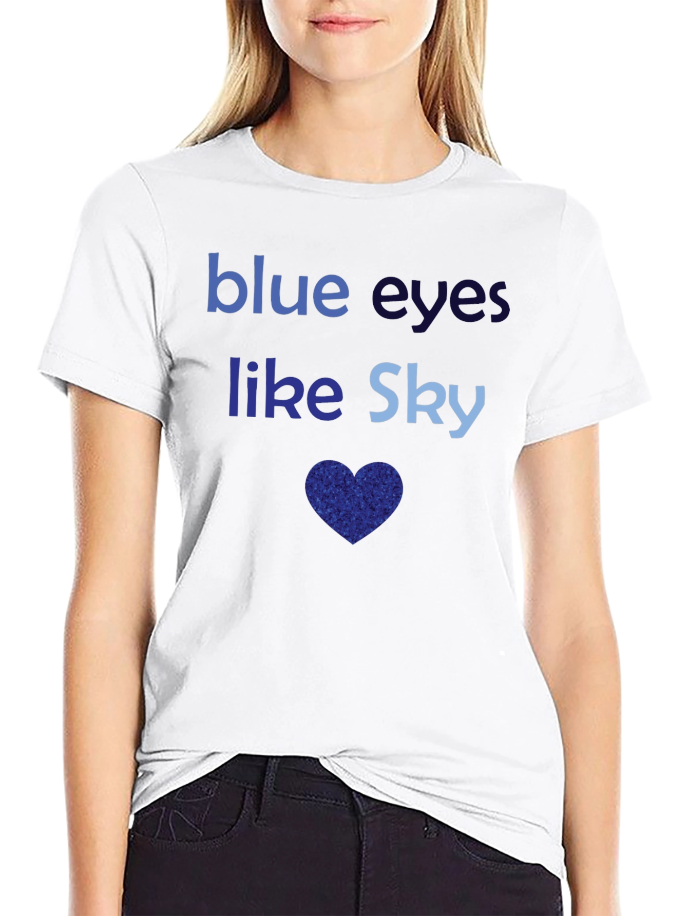 Blue Eyes Like Sky Graphic T-Shirt