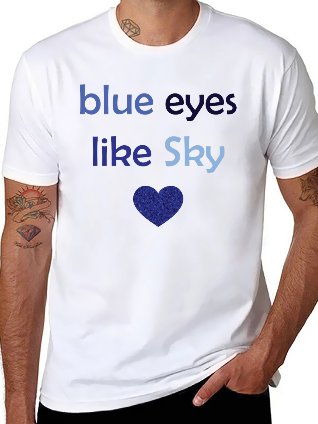 Blue Eyes Like Sky Graphic T-Shirt