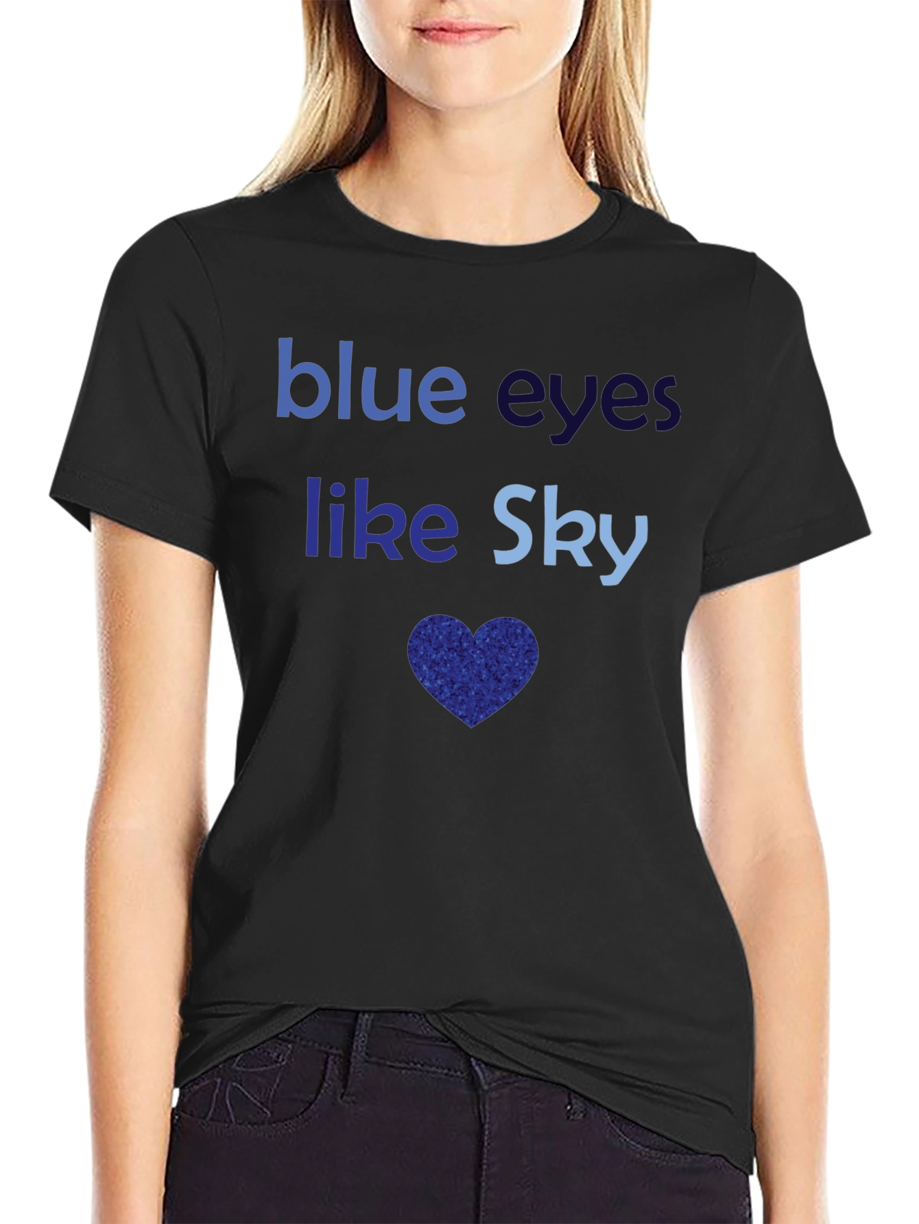 Blue Eyes Like Sky Graphic T-Shirt