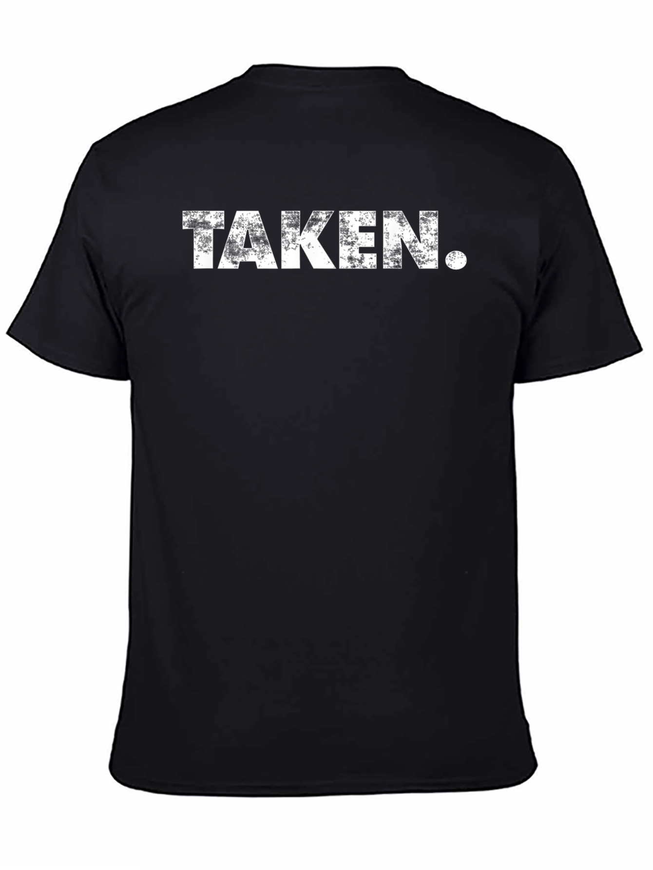 Taken. Distressed Graphic T-Shirt - Black