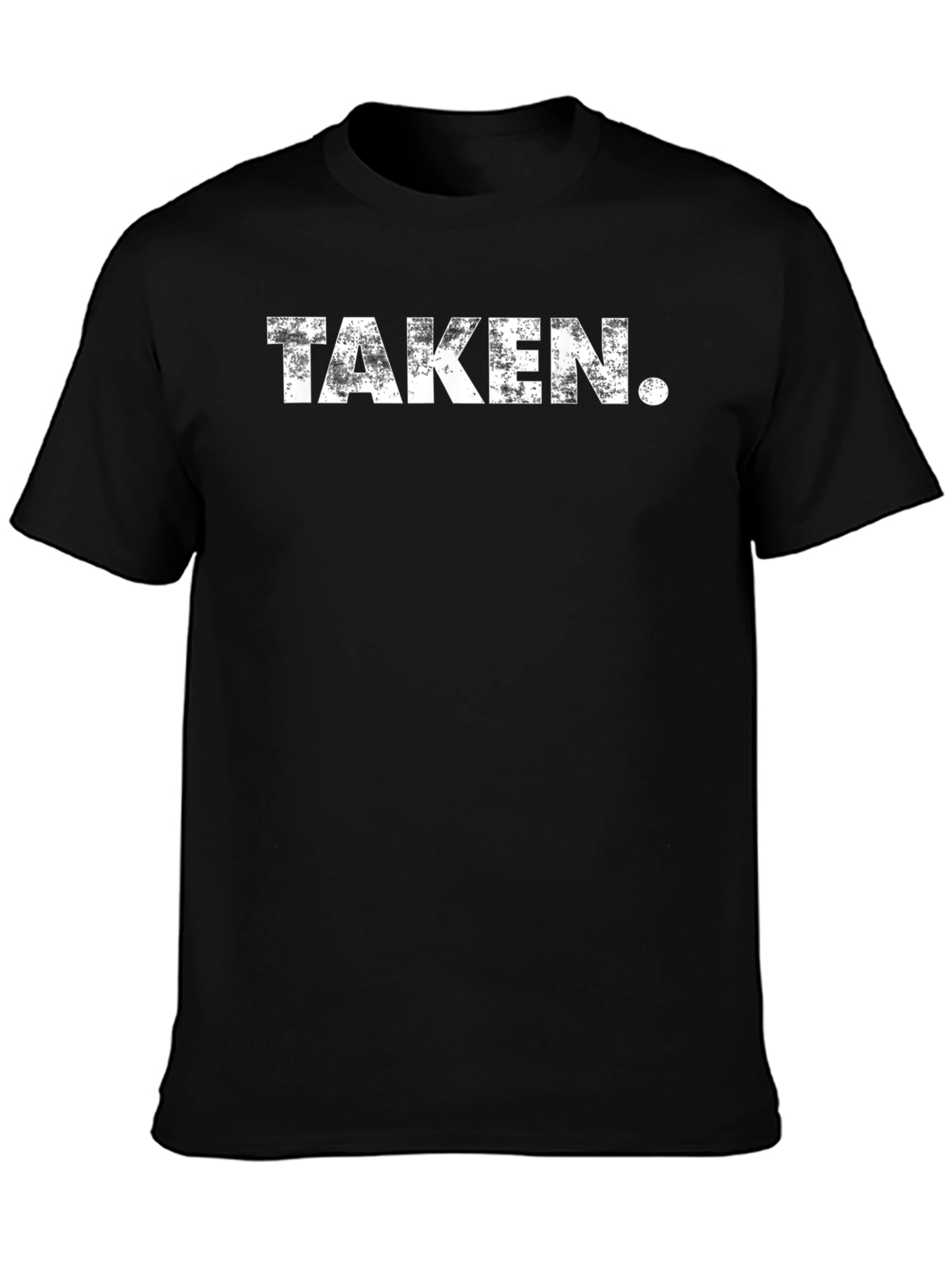 Taken. Distressed Graphic T-Shirt - Black