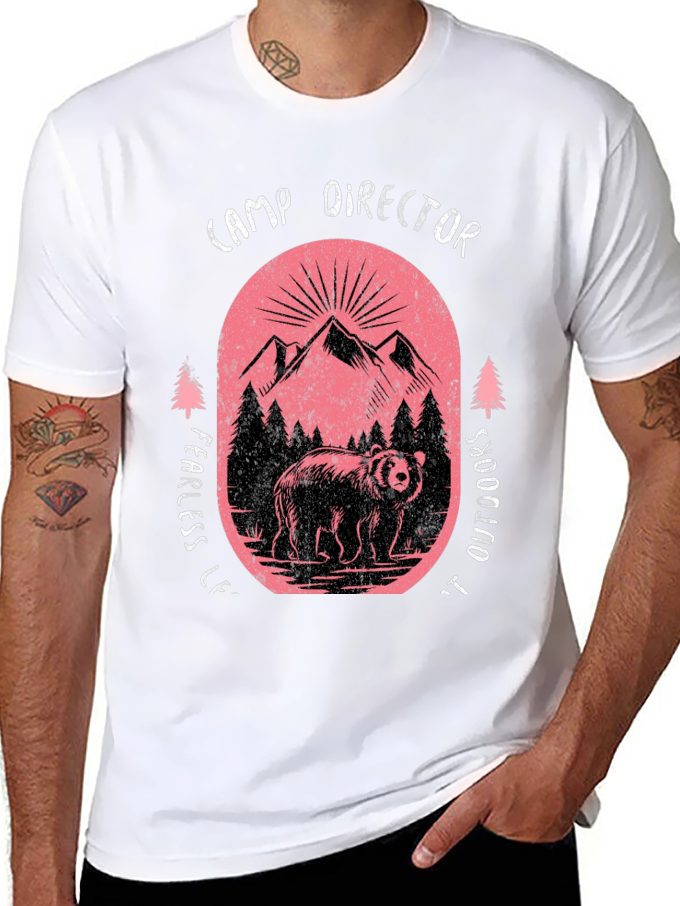 Camp Director Bear Graphic Tee