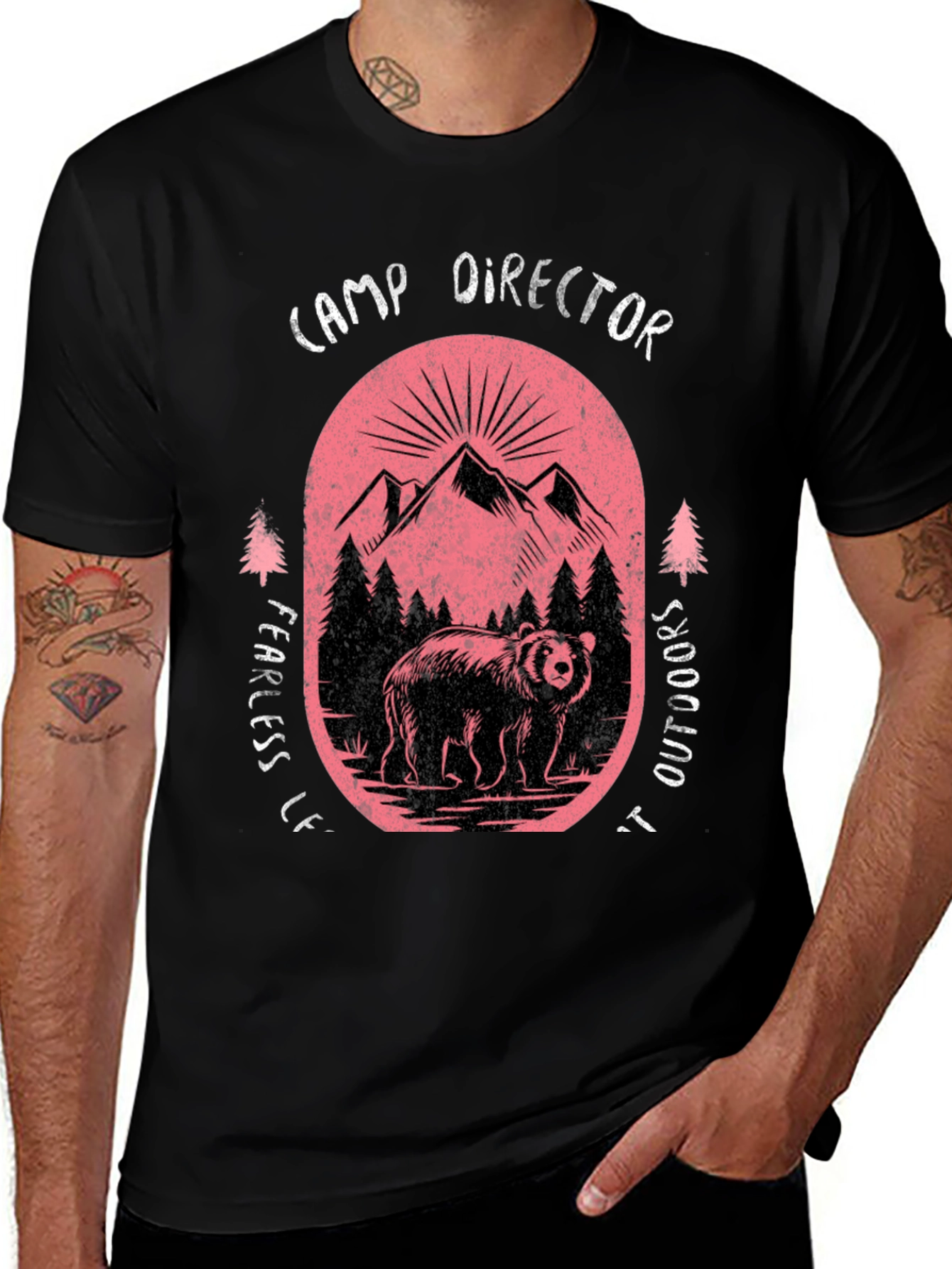 Camp Director Bear Graphic Tee