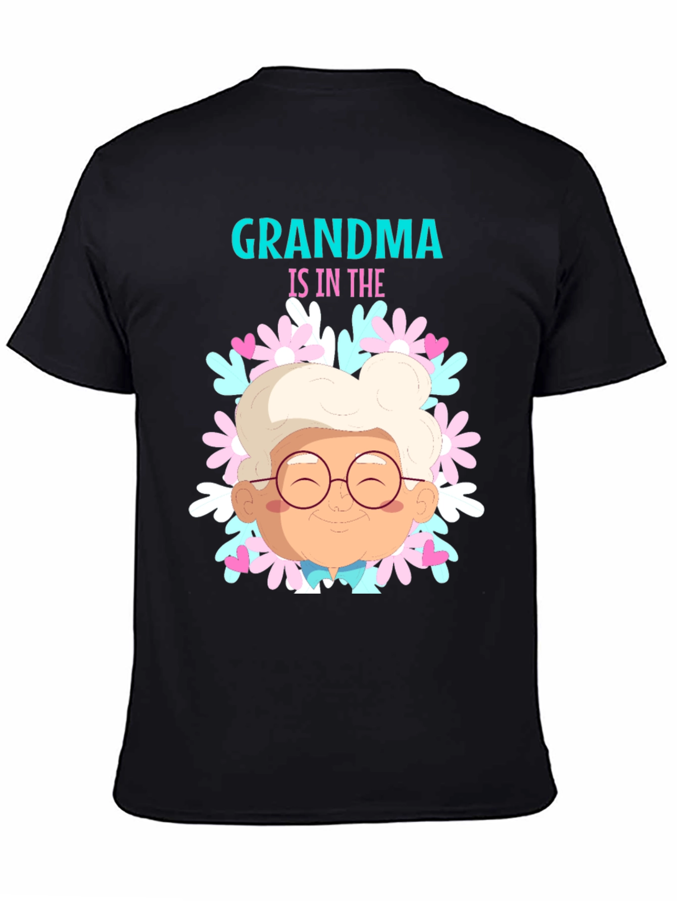 Grandma T-Shirt Cute Flower Design