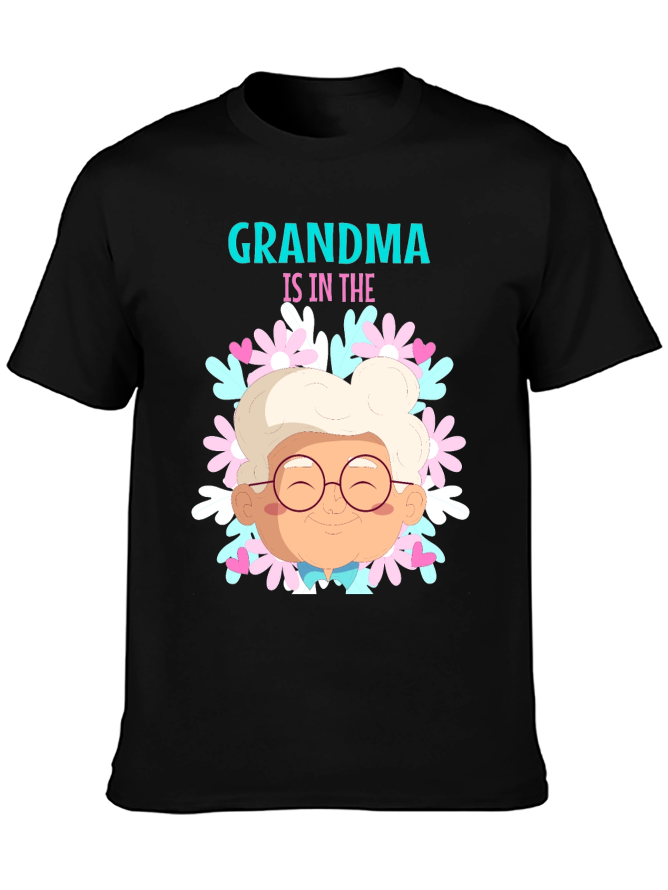 Grandma T-Shirt Cute Flower Design