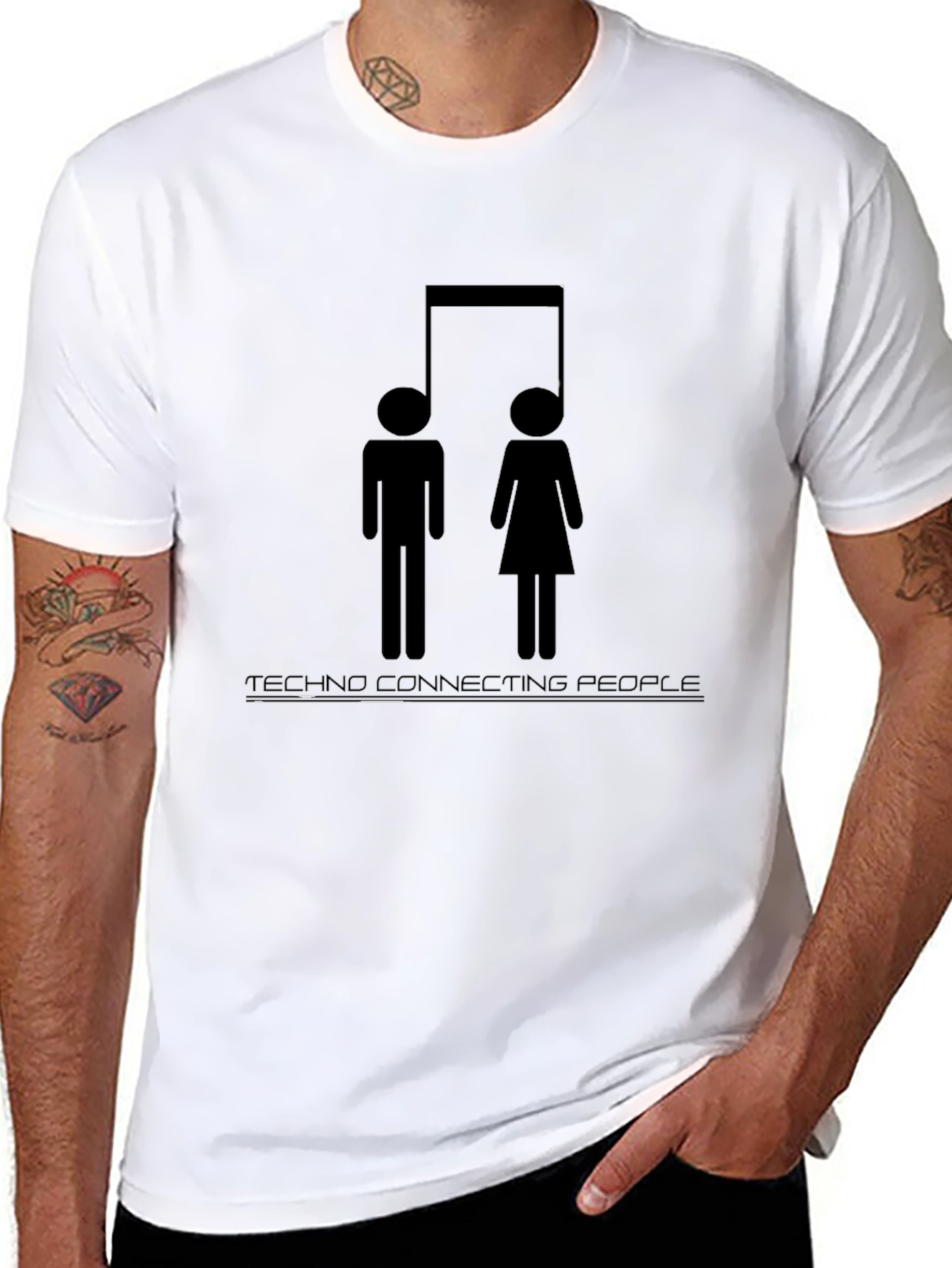 Techno Connecting People Graphic Tee