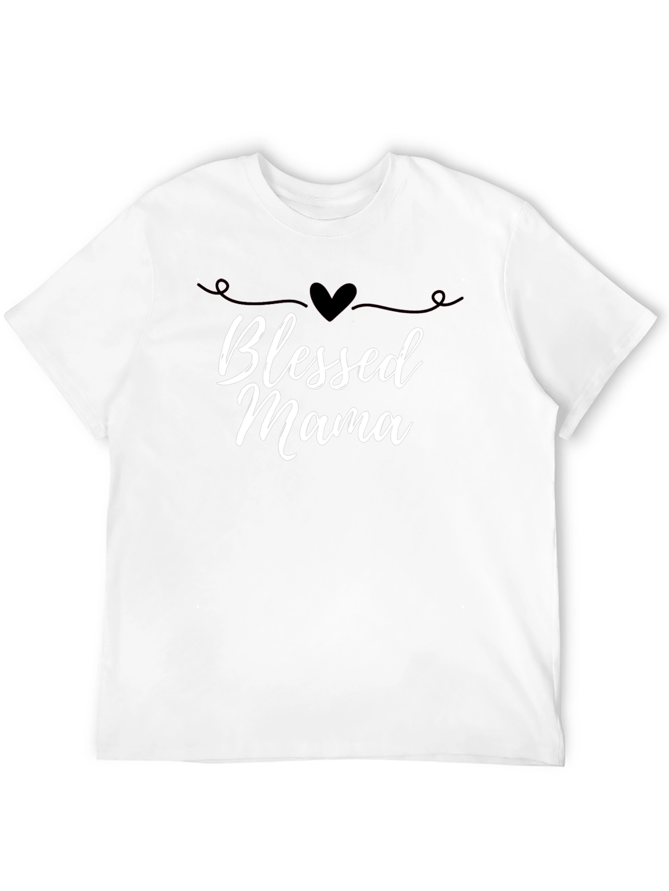 Blessed Mama Graphic Tee - Black T-Shirt