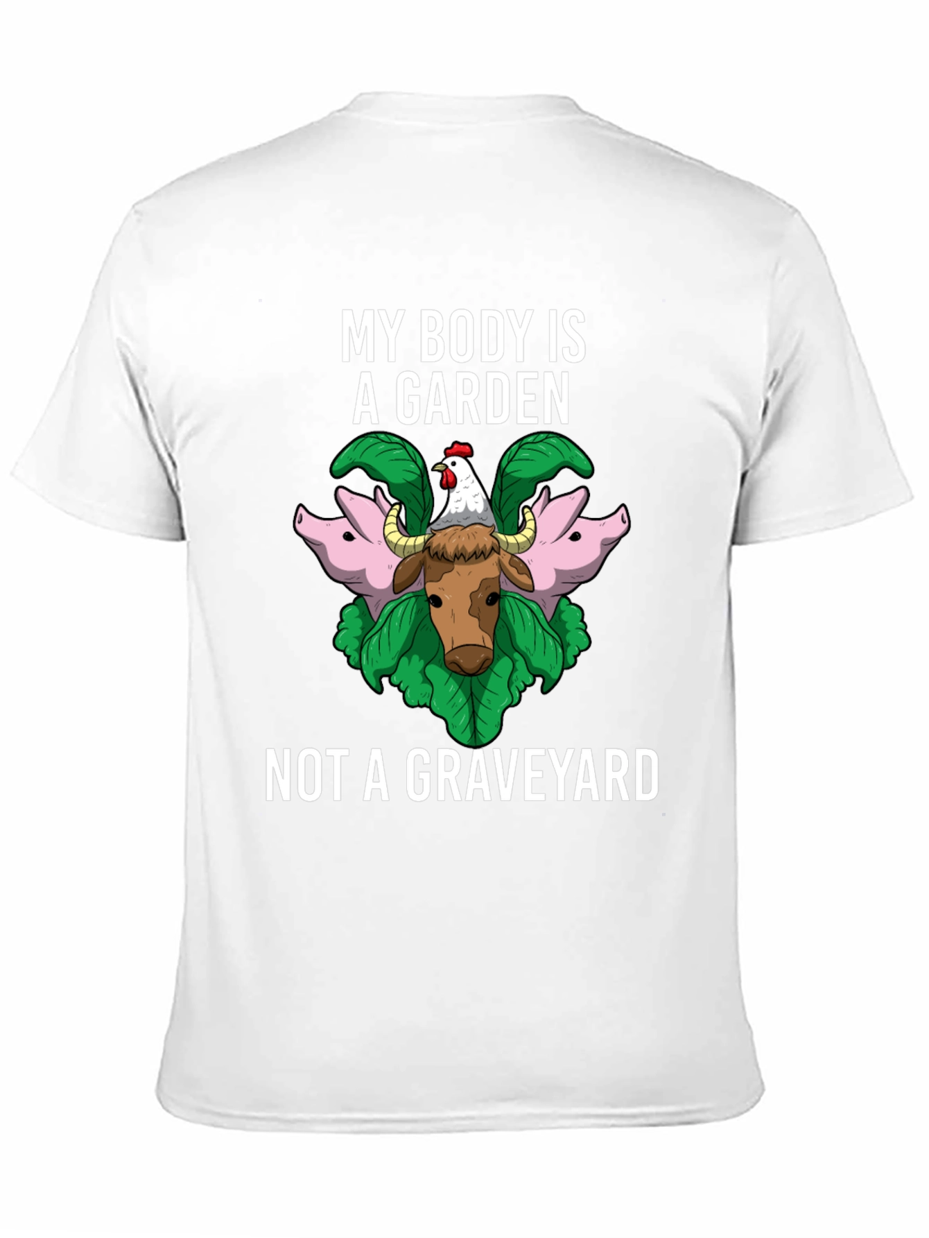 Vegan Statement T-Shirt - My Body Is A Garden