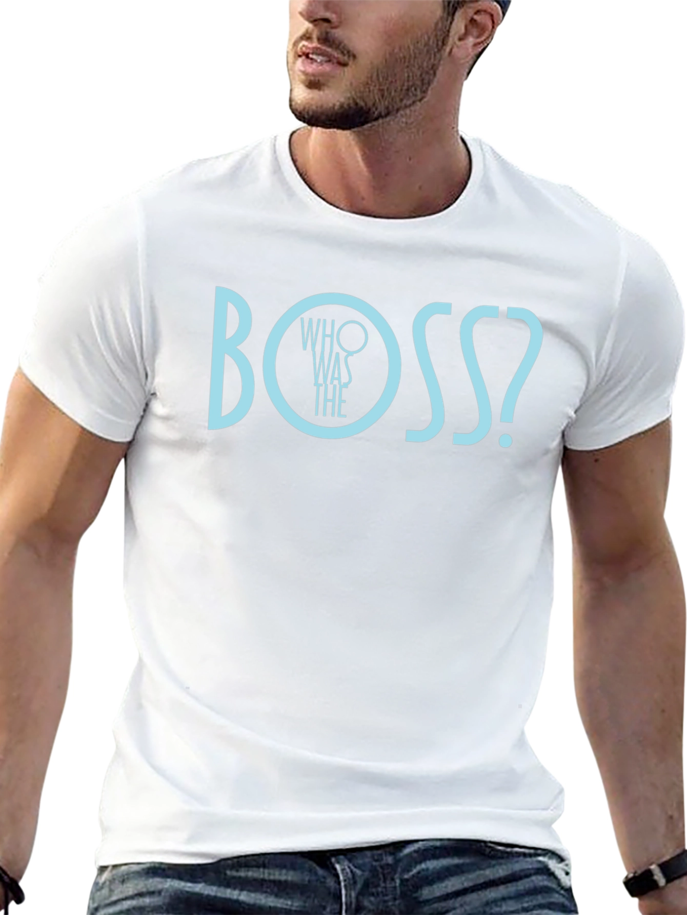 Whos The Boss? Graphic Tee - Black